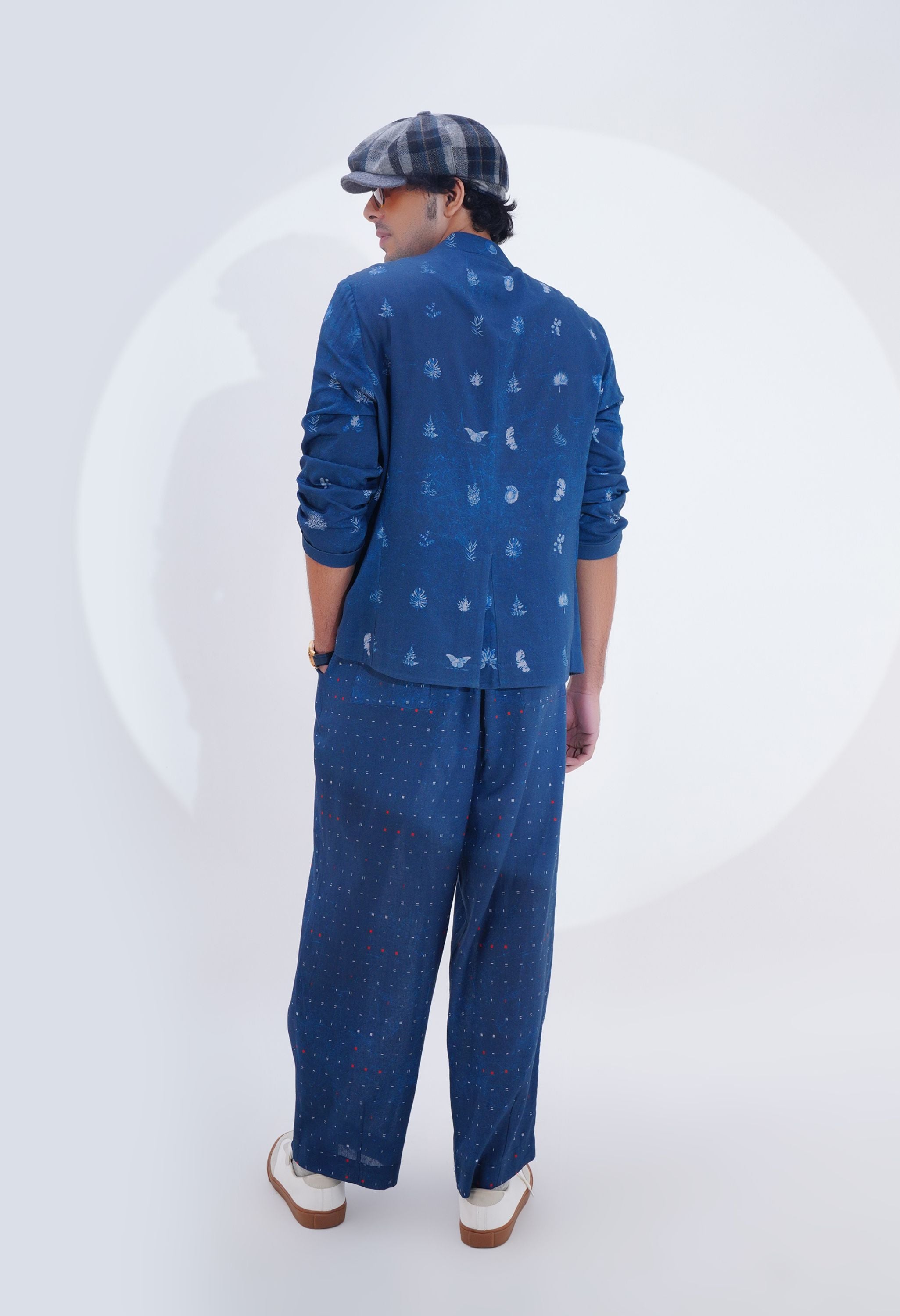 PRINTED POJAGI PATCH WORK BANDGALA JACKET