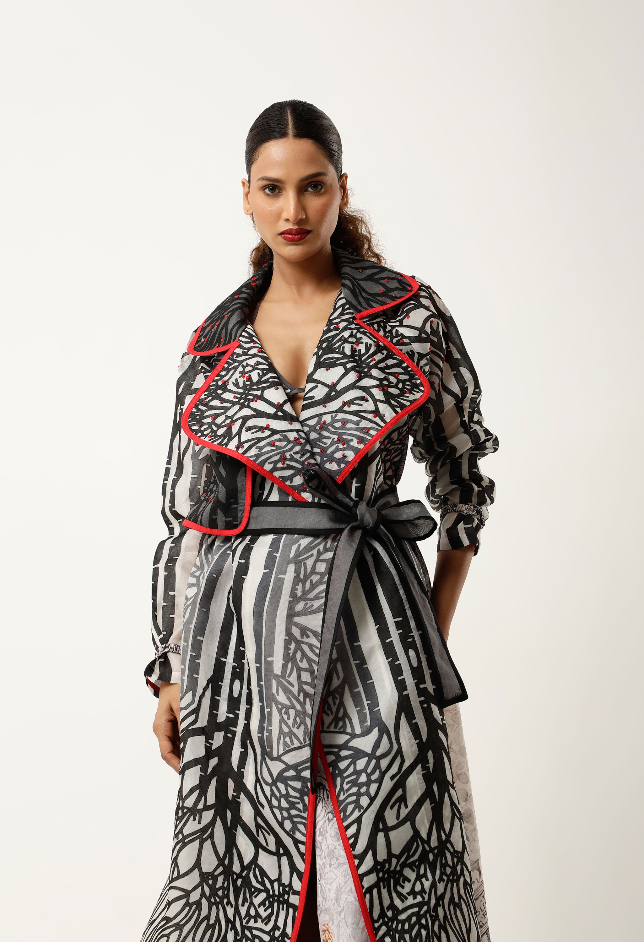 BLACK FOREST ORGANZA TRENCH