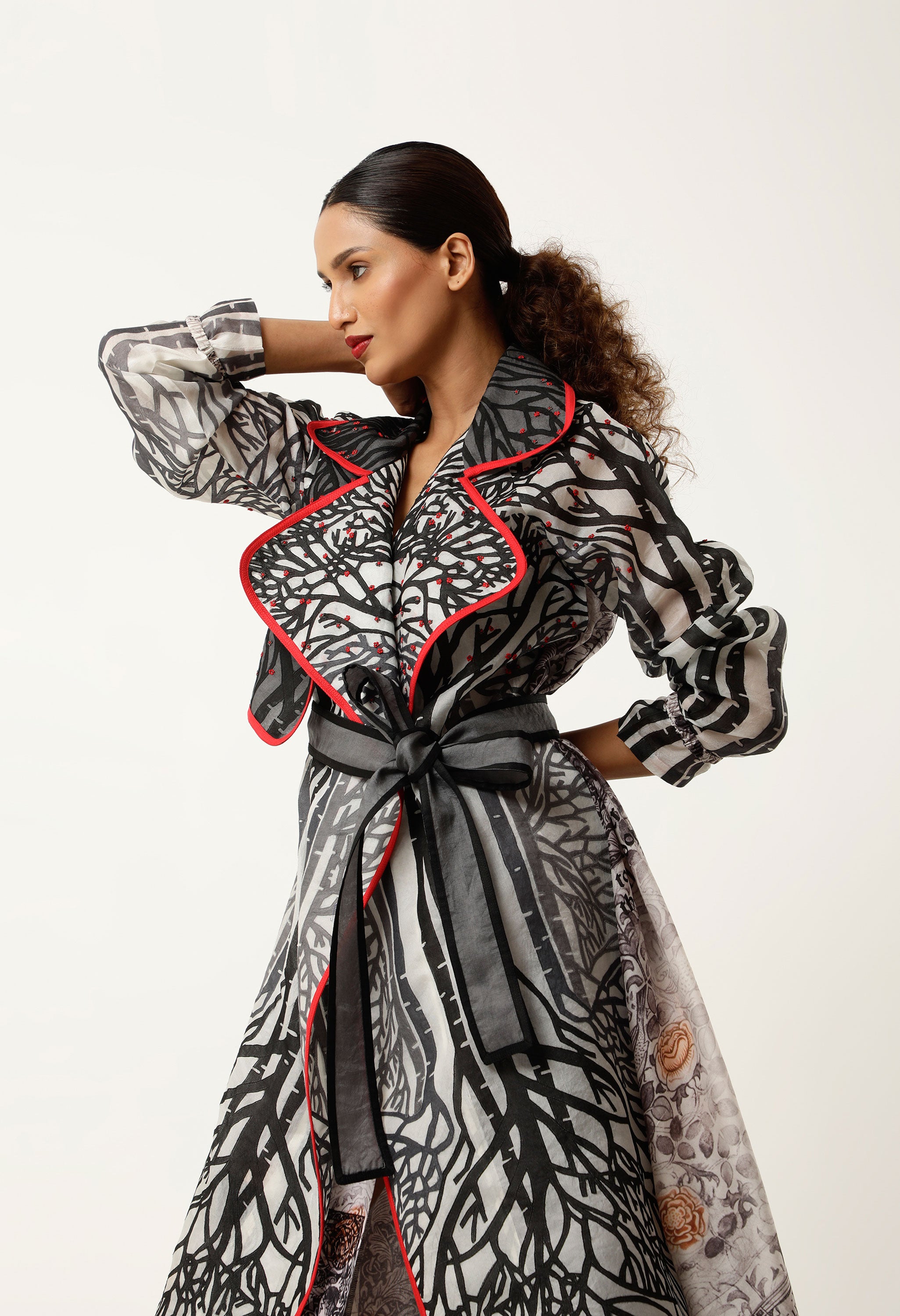 BLACK FOREST ORGANZA TRENCH