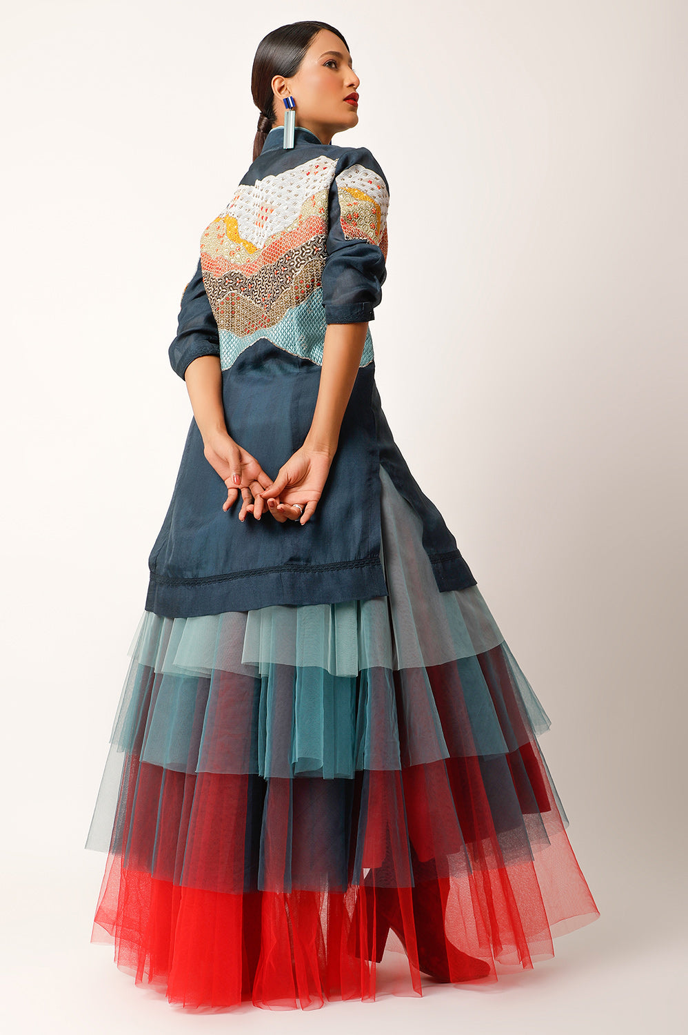 MULTICOLORED TULLE SKIRT