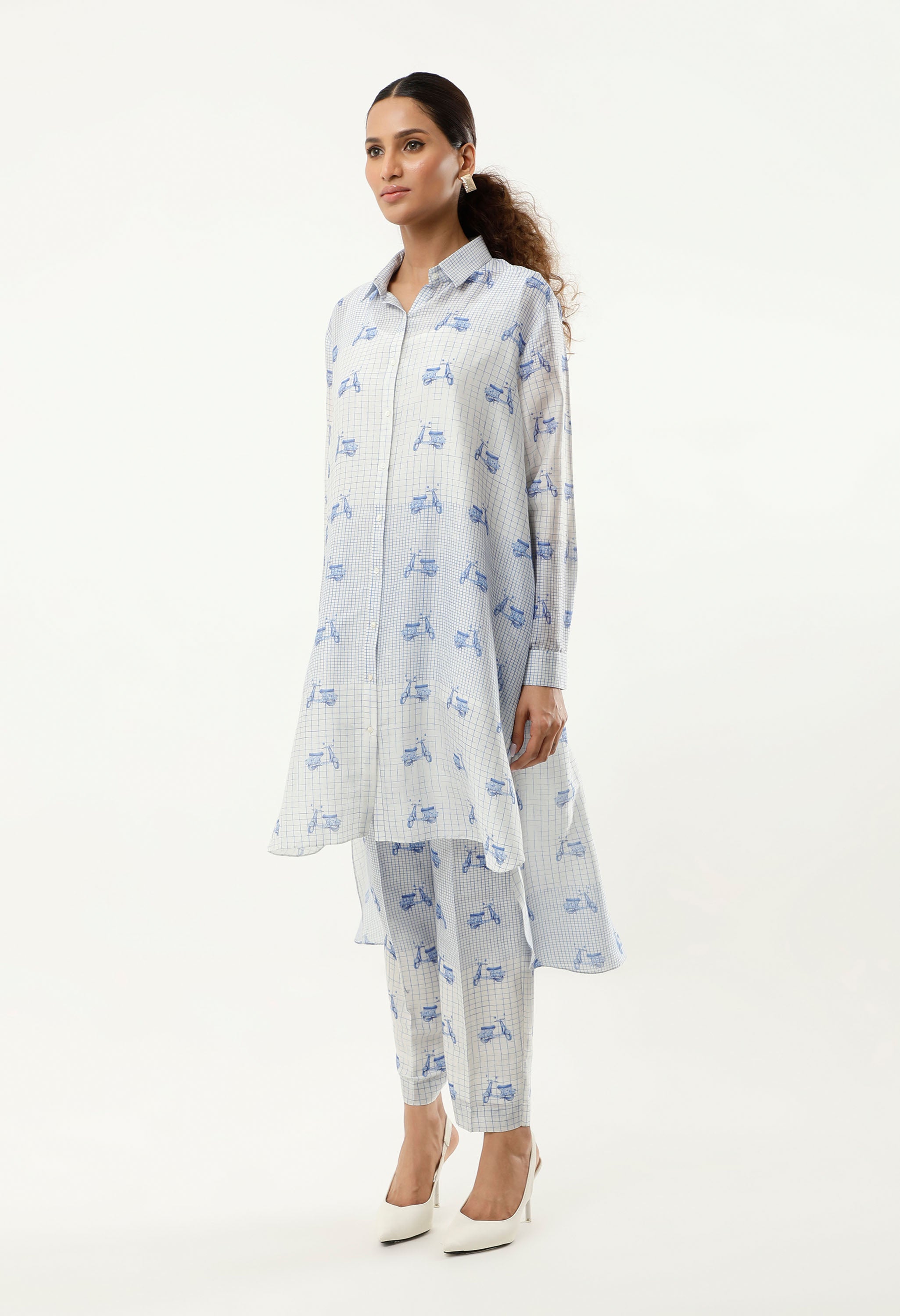 SCOOTER PRINTED ANTI FIT SHIRT WITH PANTS AND INNER