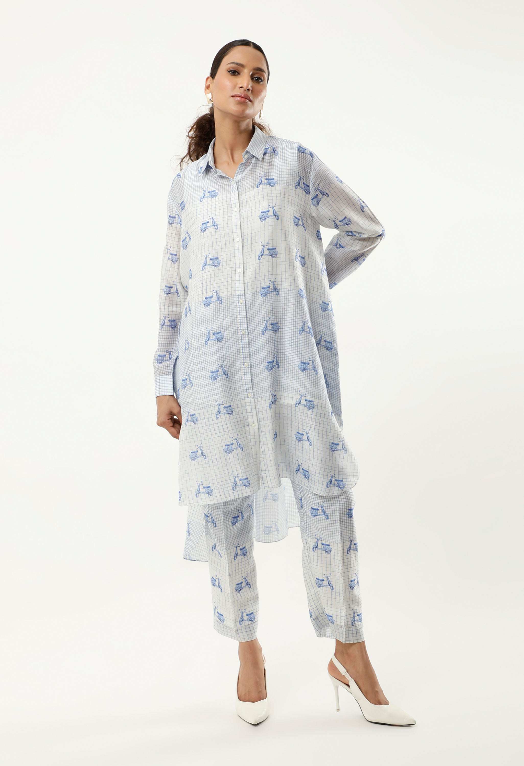 SCOOTER PRINTED ANTI FIT SHIRT WITH PANTS AND INNER