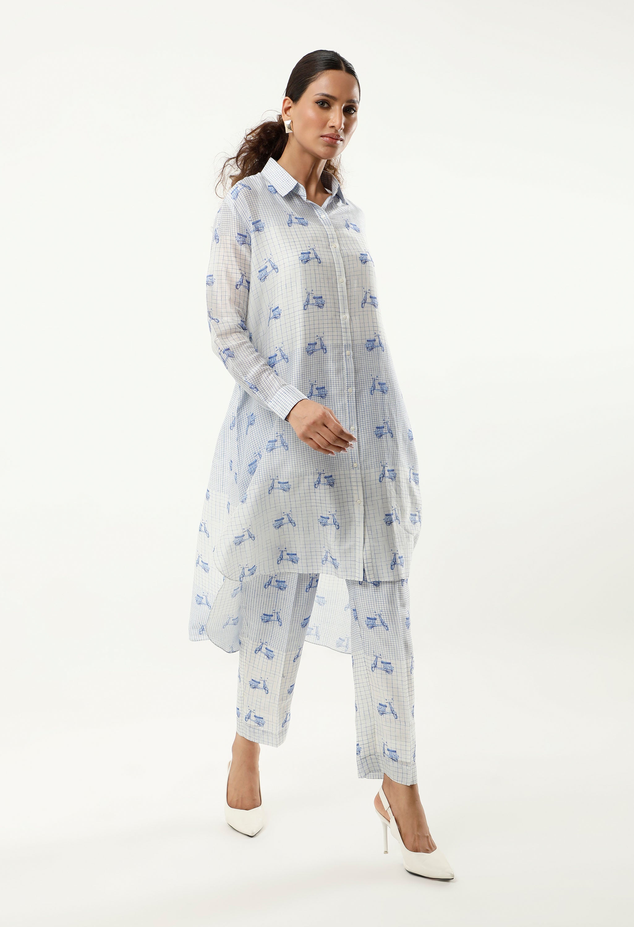 SCOOTER PRINTED ANTI FIT SHIRT WITH PANTS AND INNER