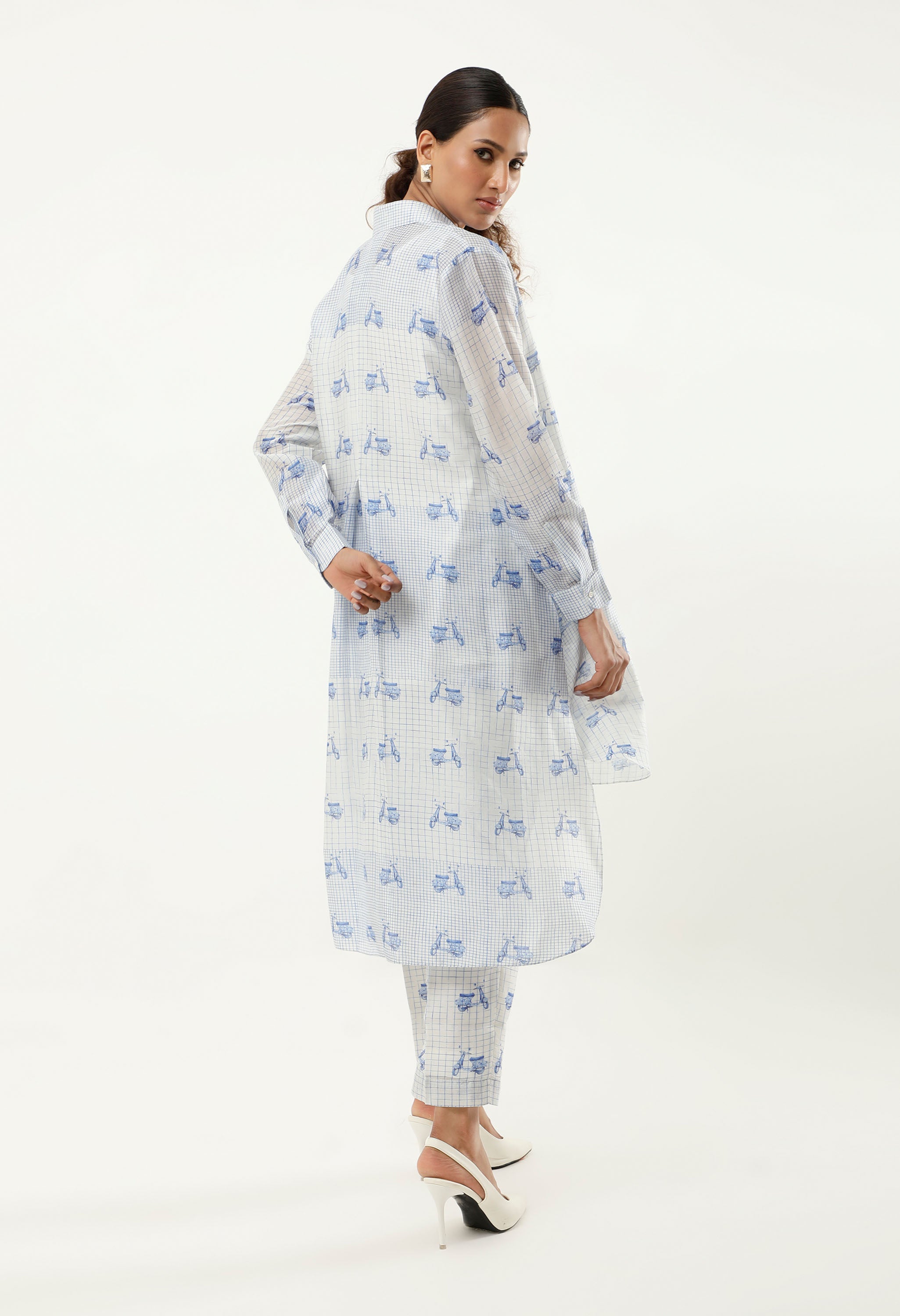 SCOOTER PRINTED ANTI FIT SHIRT WITH PANTS AND INNER