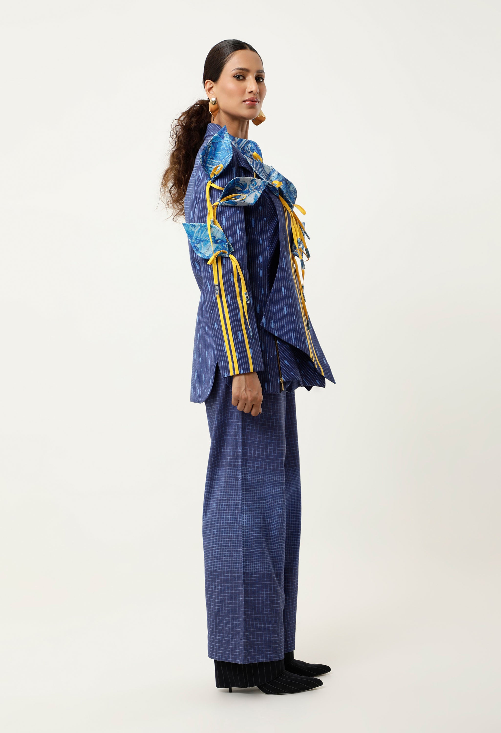 3D TULIP EMB JACKET WITH PANTS