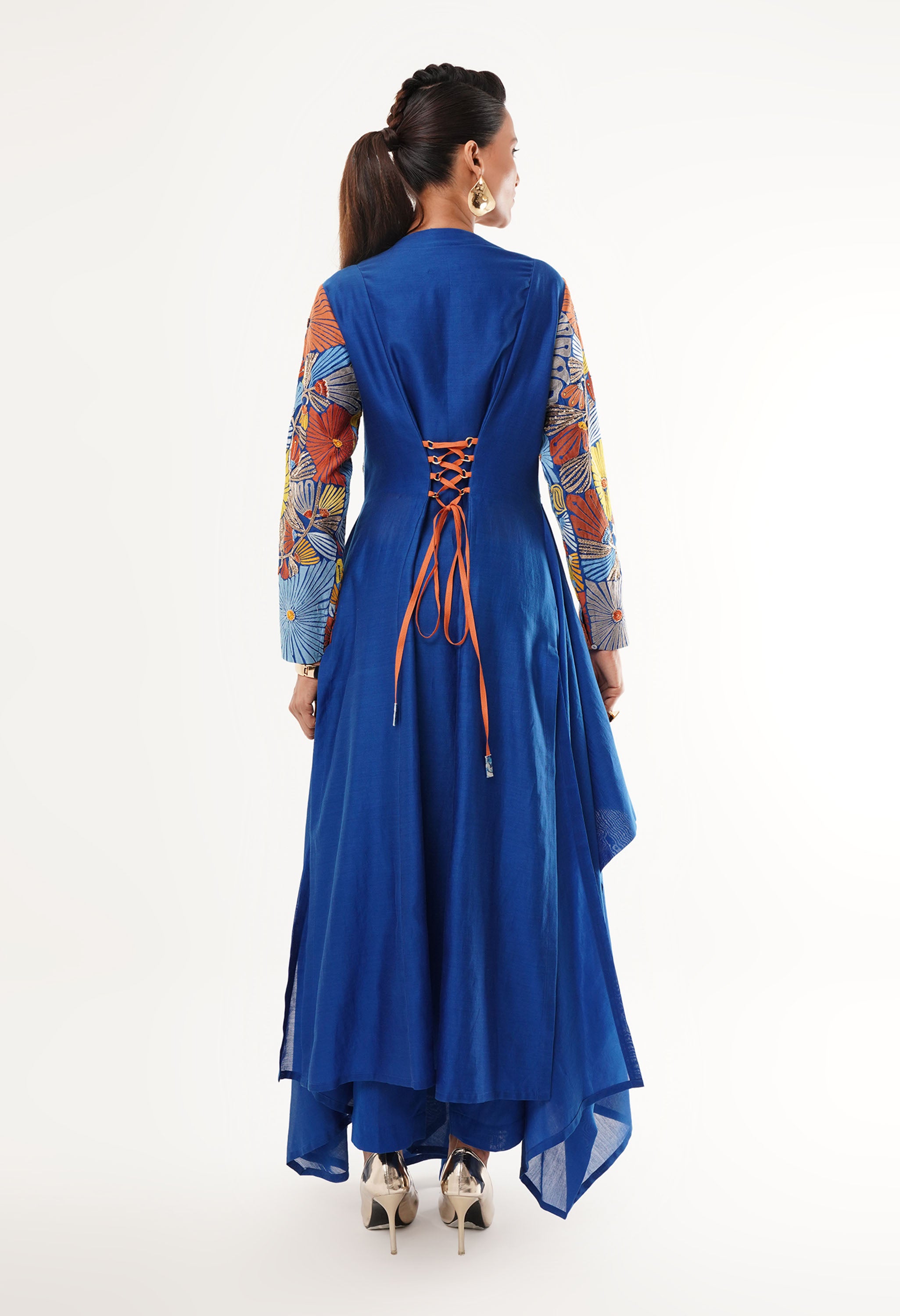 V ASYMMETRICAL NECK KURTA