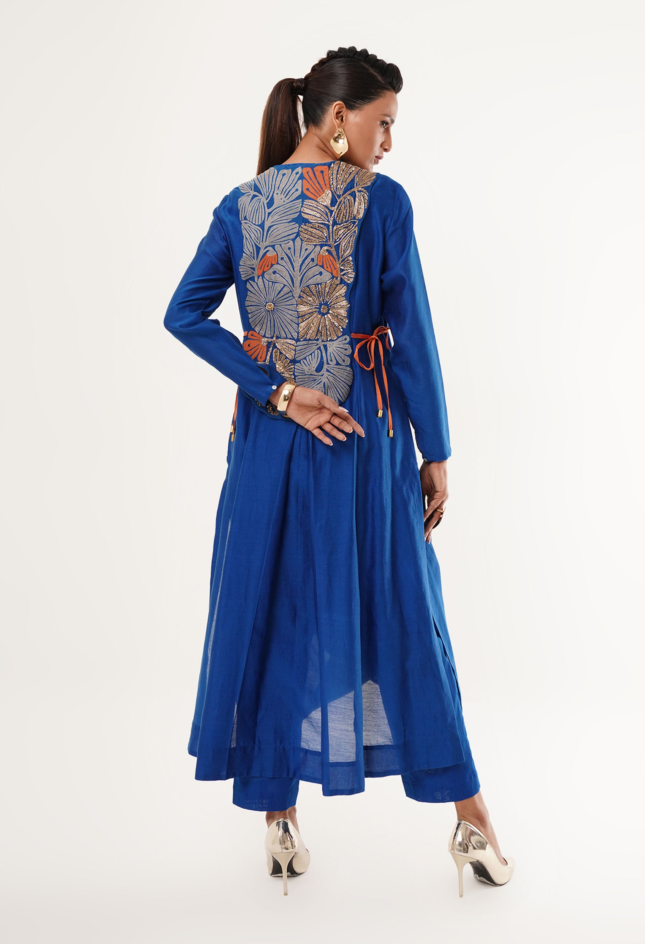 DRAPED KURTA WITH GILET