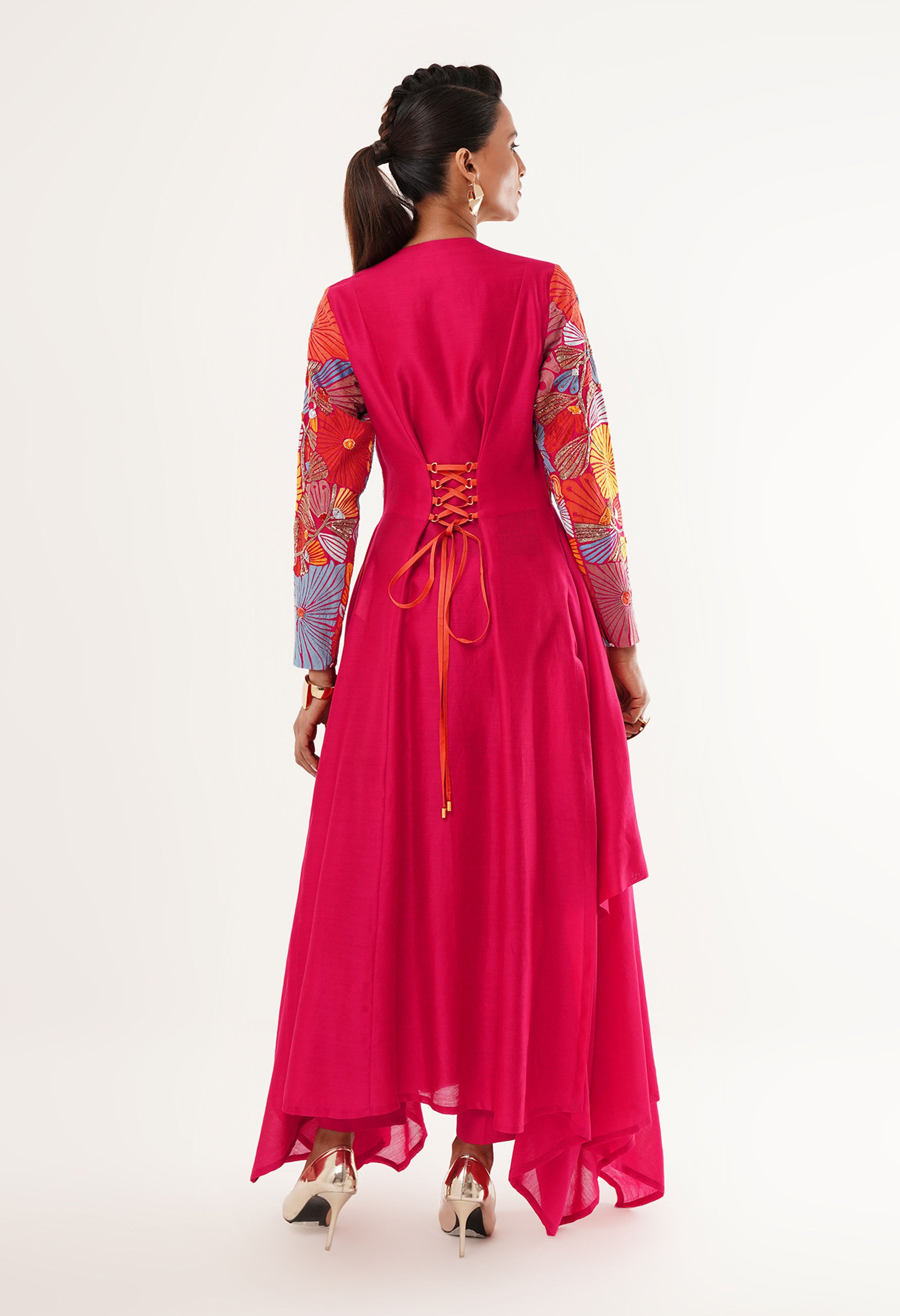 V ASYMMETRICAL NECK KURTA