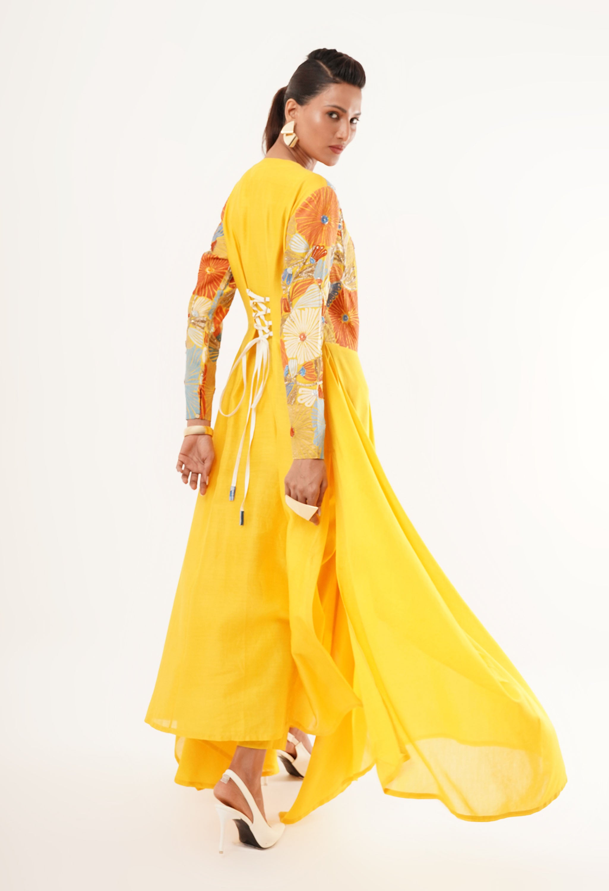 V ASYMMETRICAL NECK KURTA