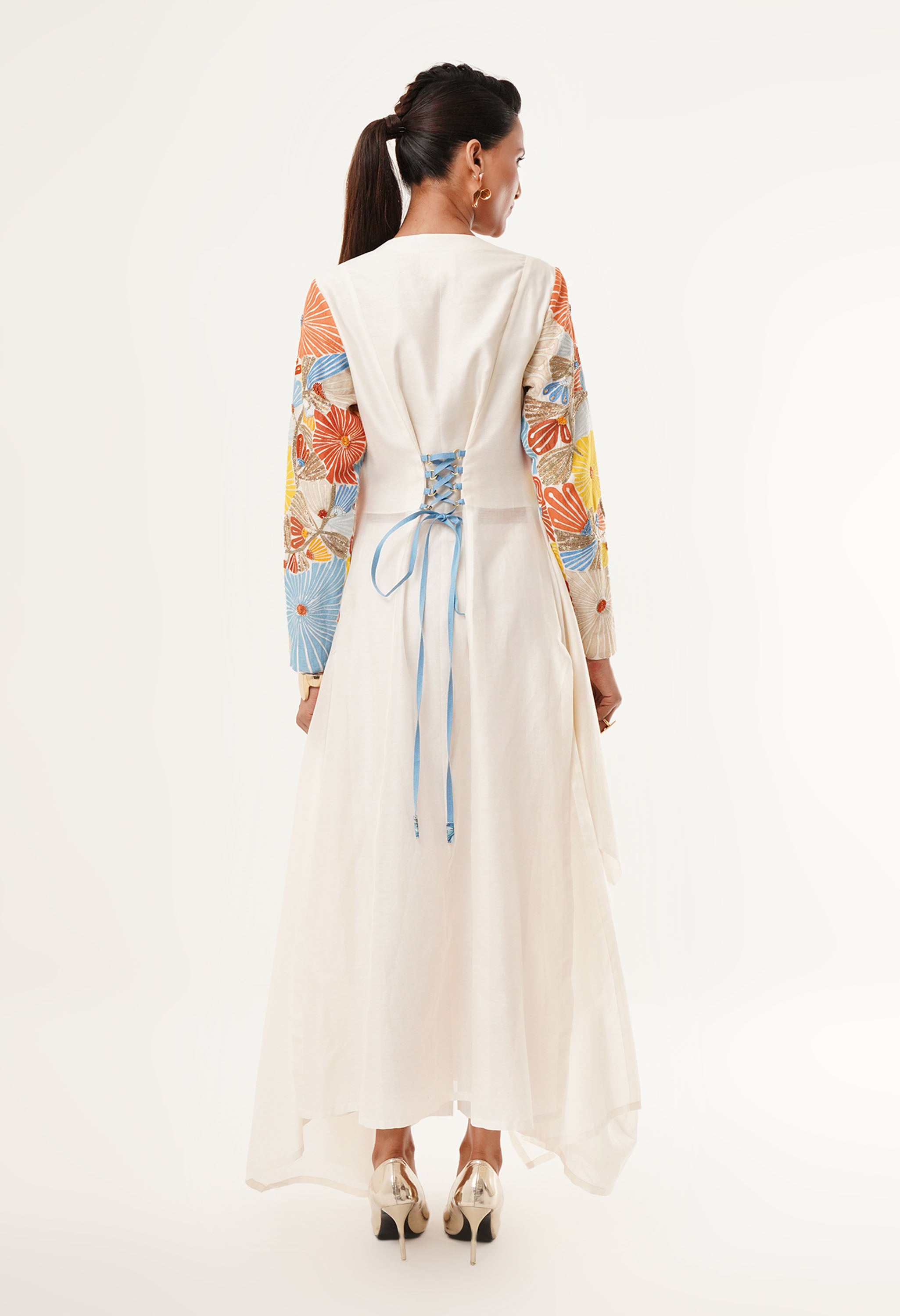 V ASYMMETRICAL NECK KURTA