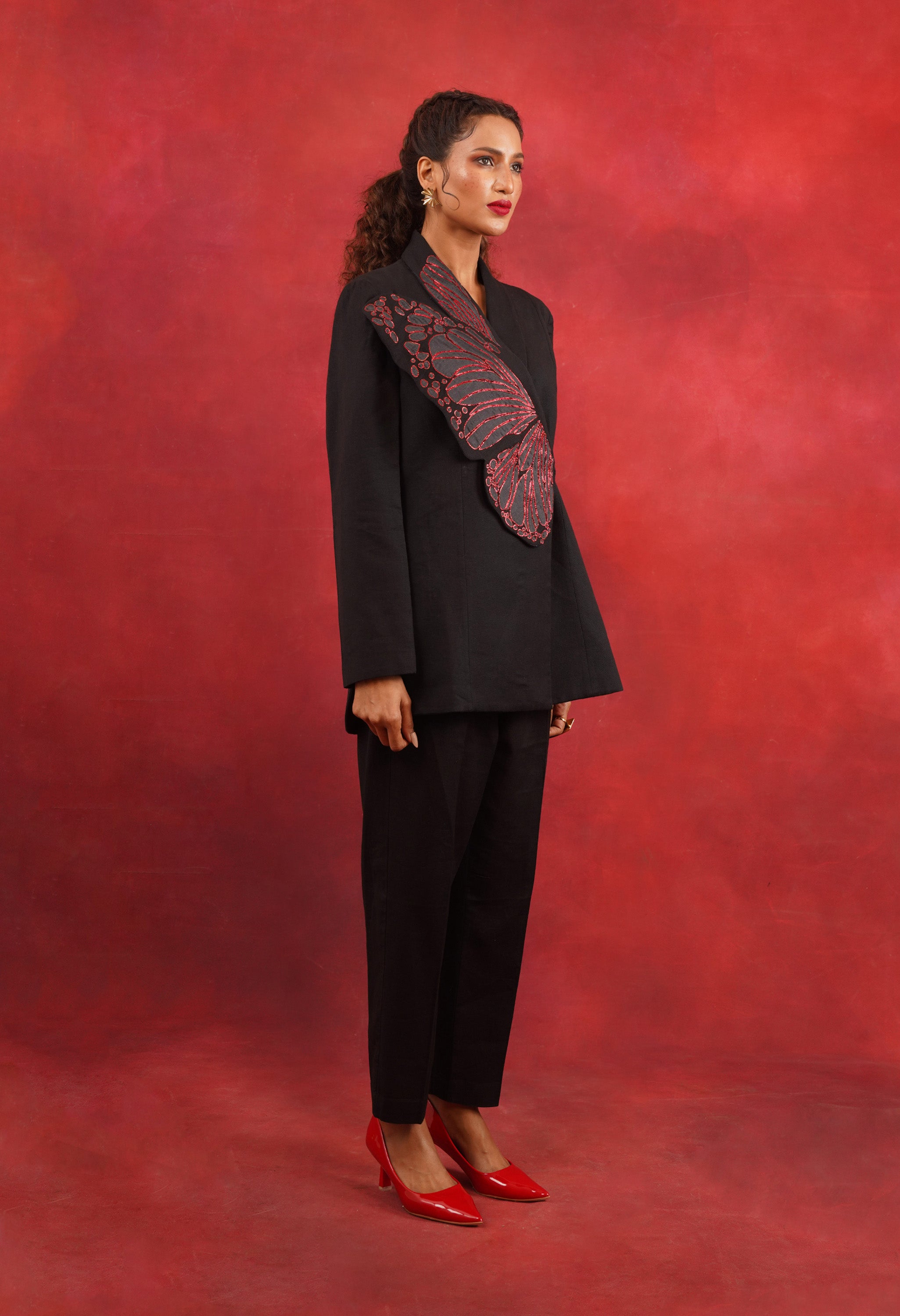 BUTTERFLY LINEN JACKET SET