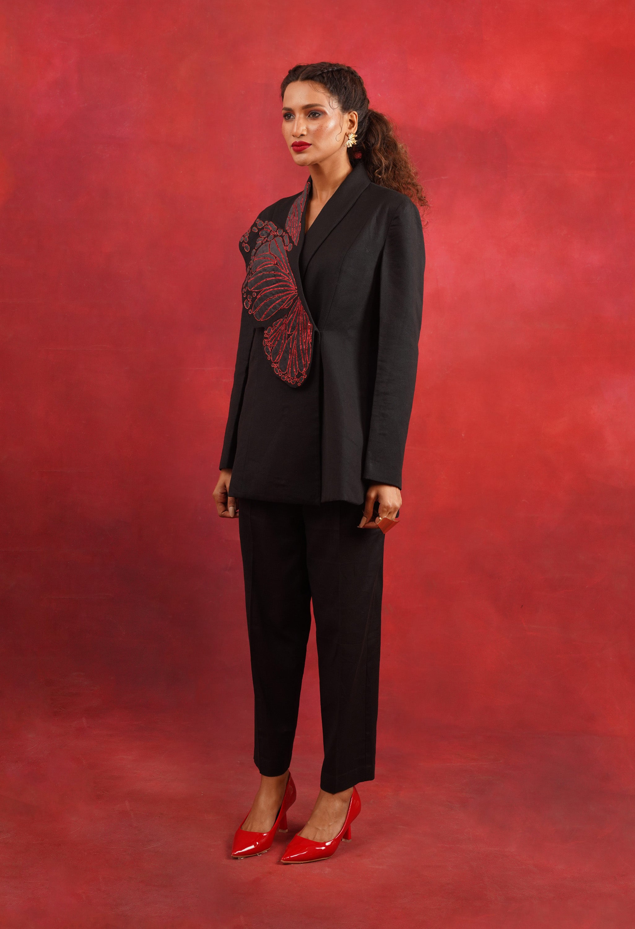 BUTTERFLY LINEN JACKET SET