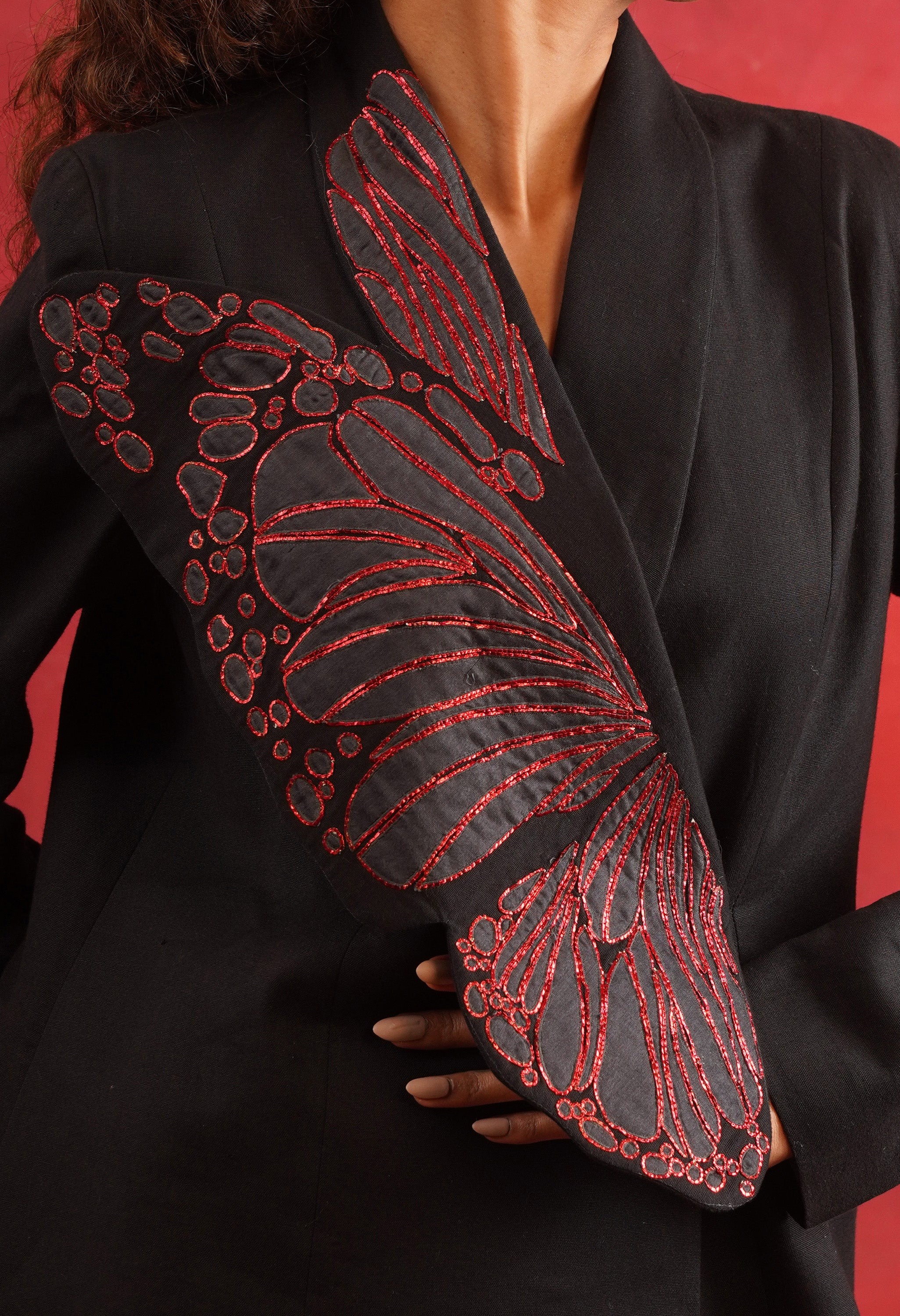 BUTTERFLY LINEN JACKET SET