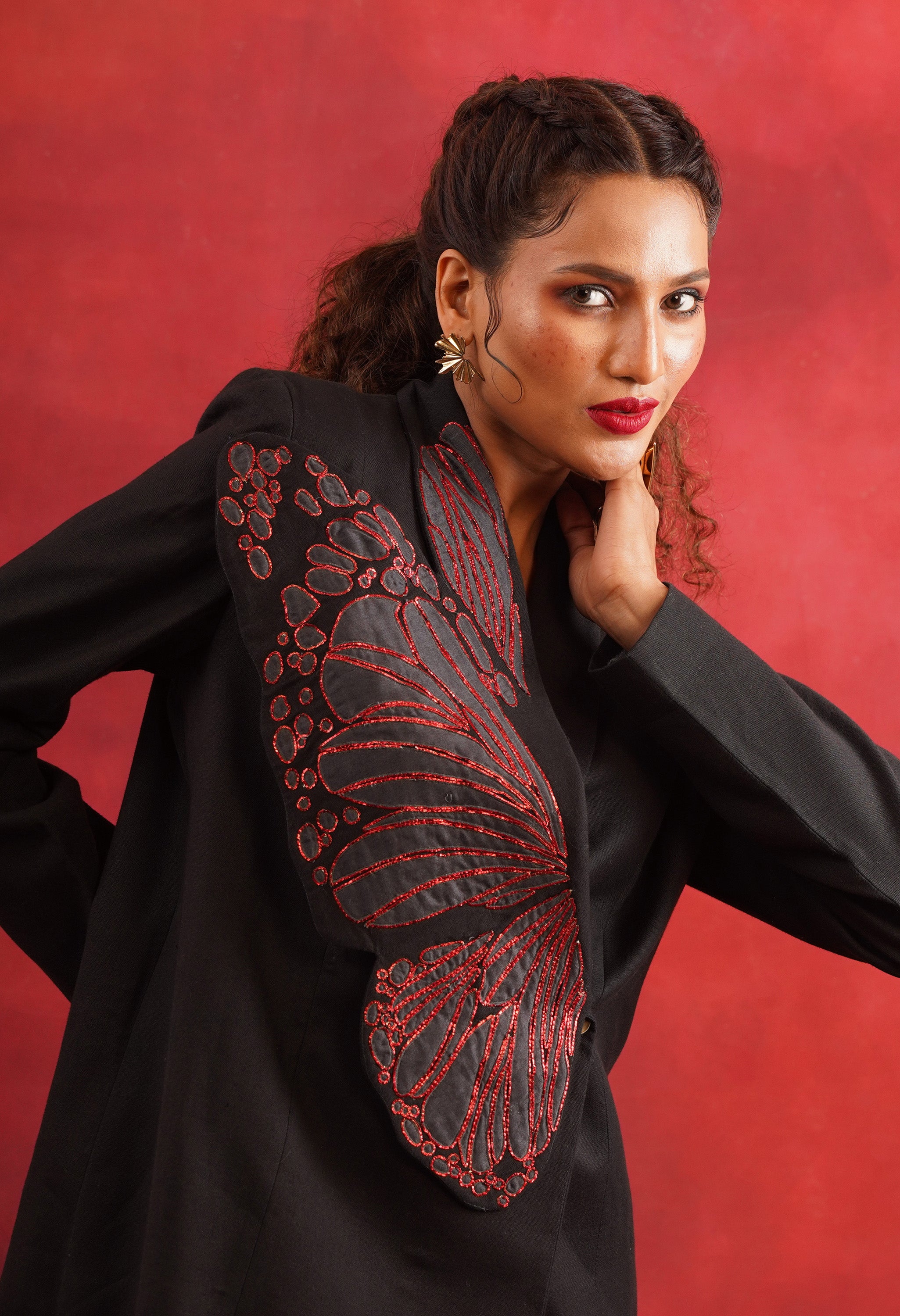 BUTTERFLY LINEN JACKET SET