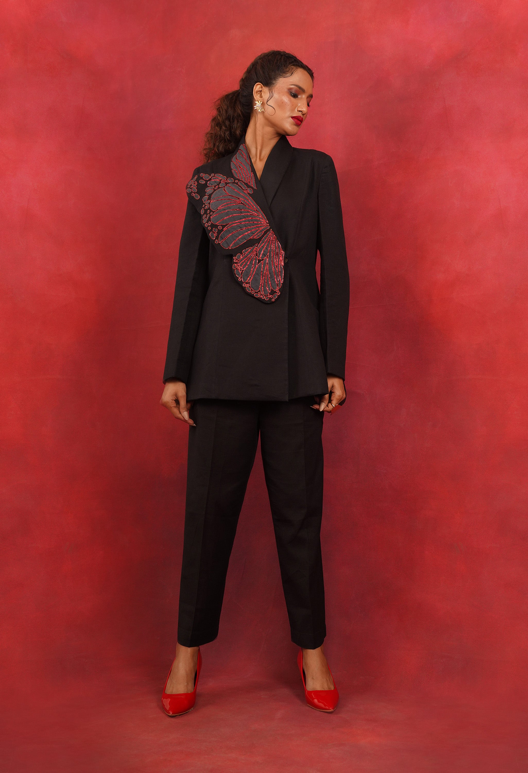 BUTTERFLY LINEN JACKET SET