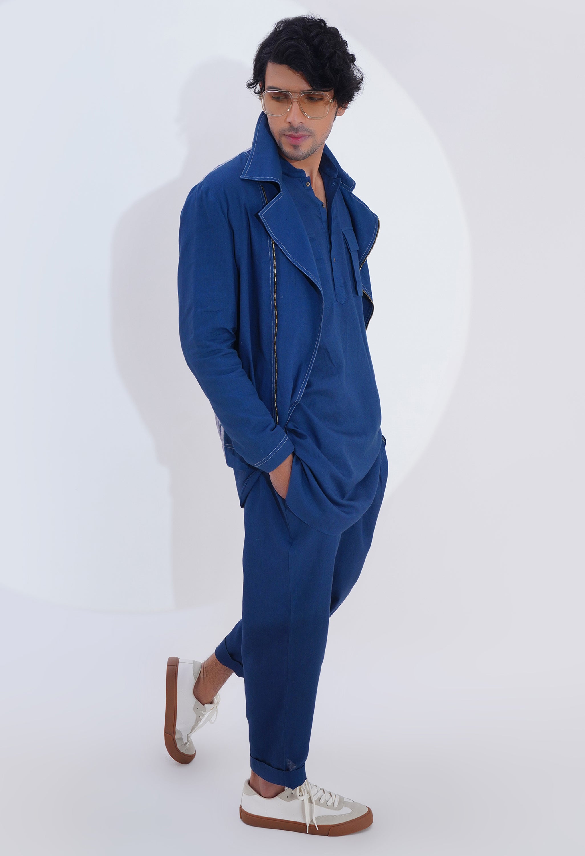 BIKER JACKET WITH PRINTED BACK