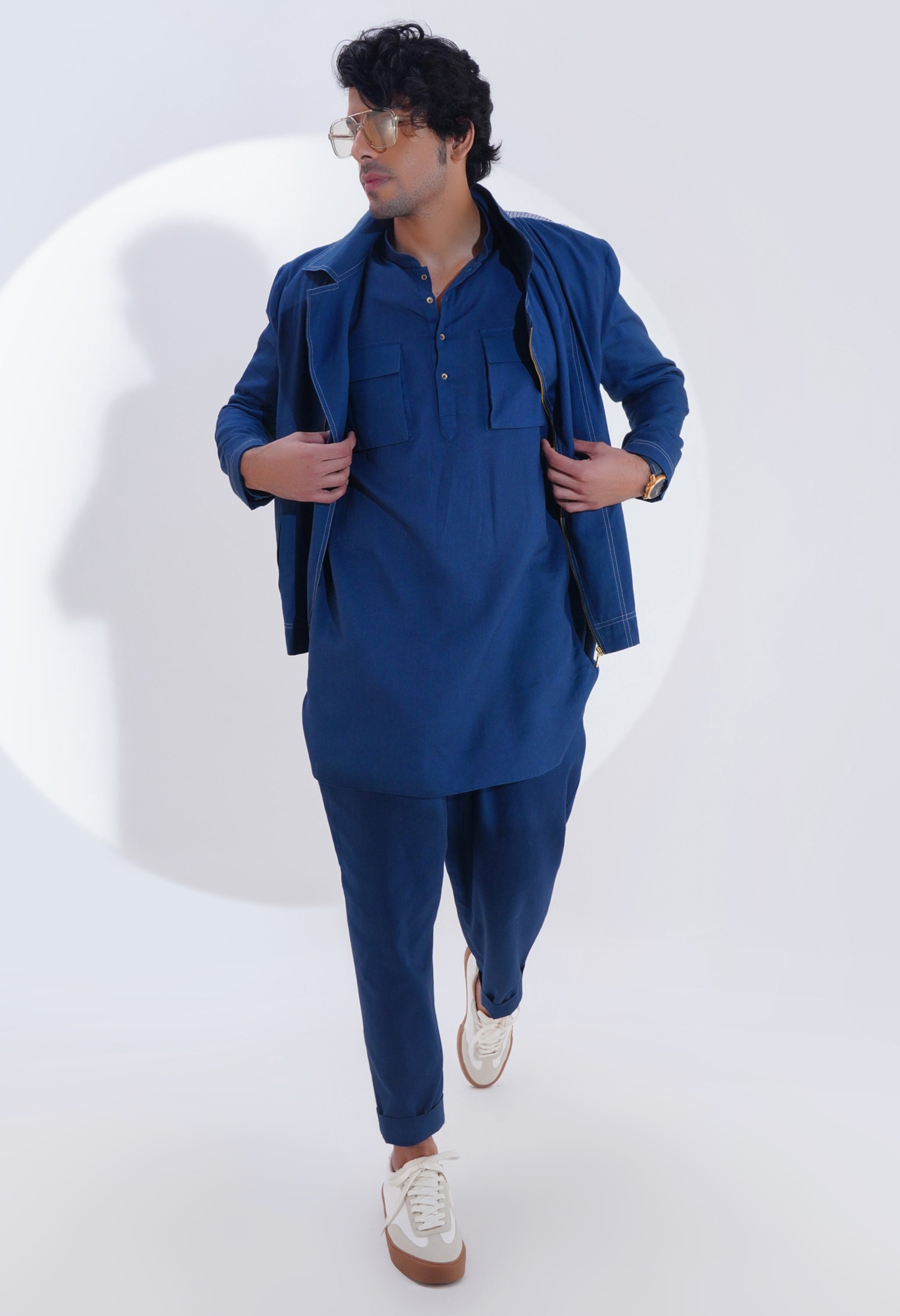 BIKER JACKET WITH PRINTED BACK