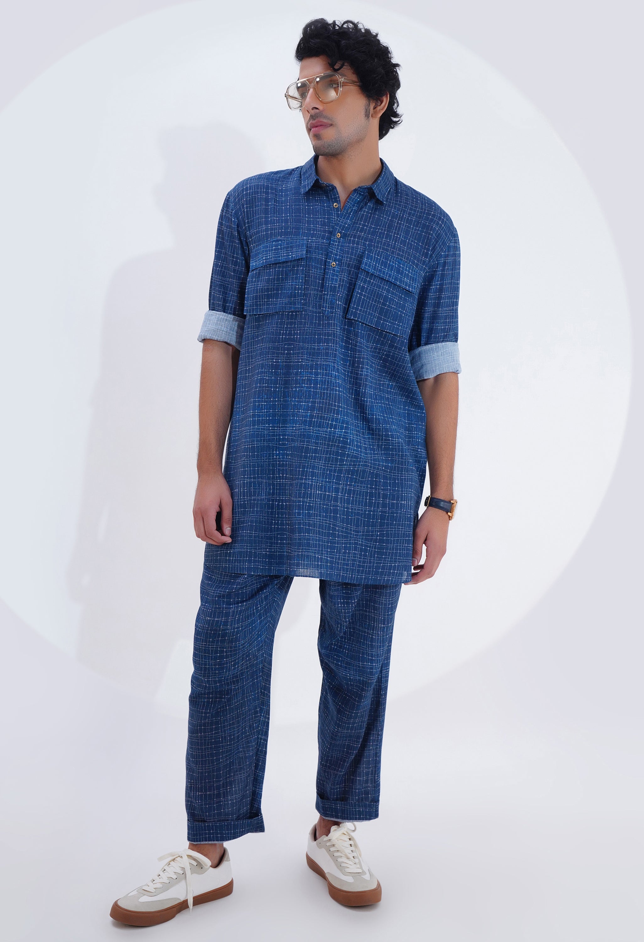 PRINTED KURTA SET WITH POCKET DETAILING
