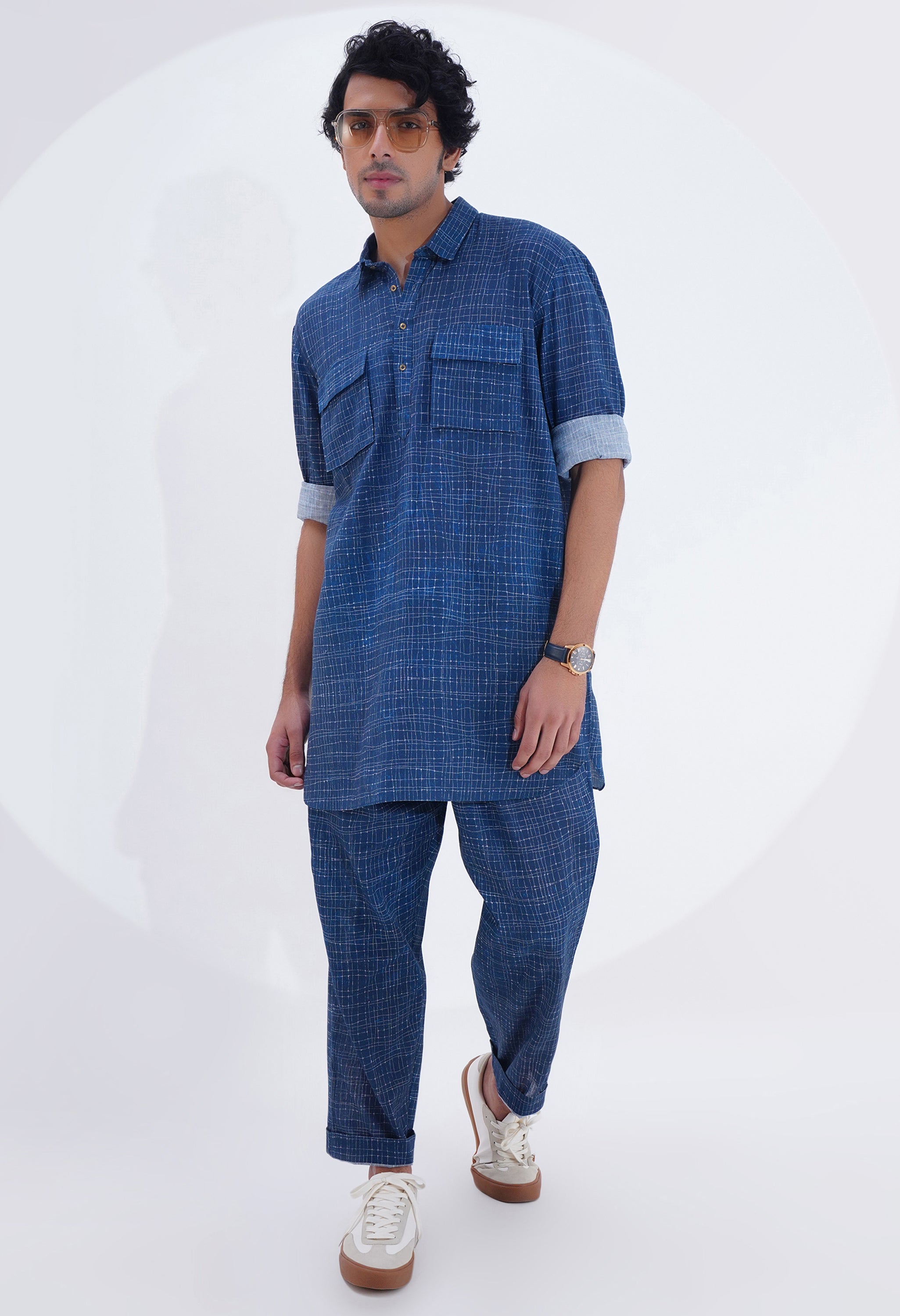 PRINTED KURTA SET WITH POCKET DETAILING