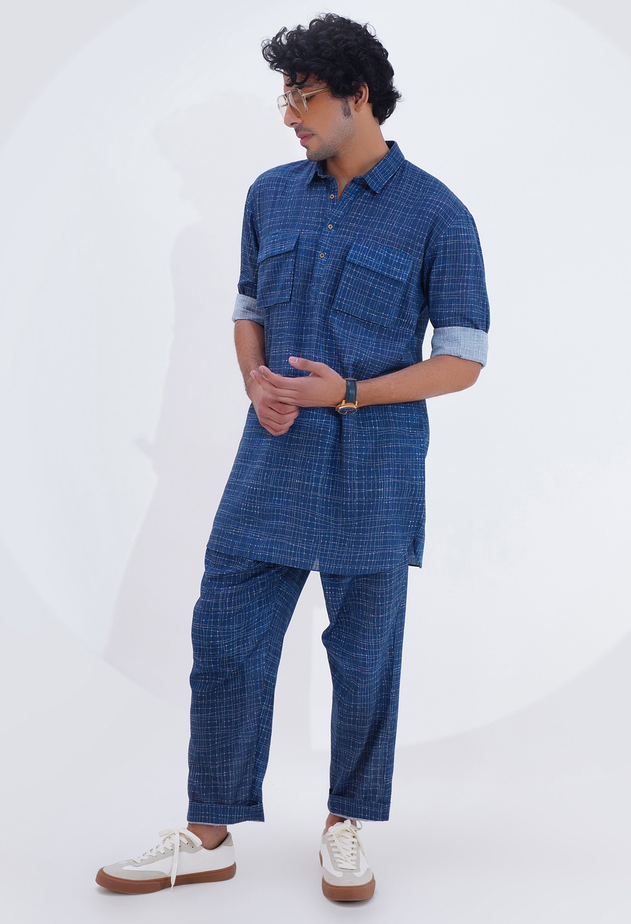 PRINTED KURTA SET WITH POCKET DETAILING