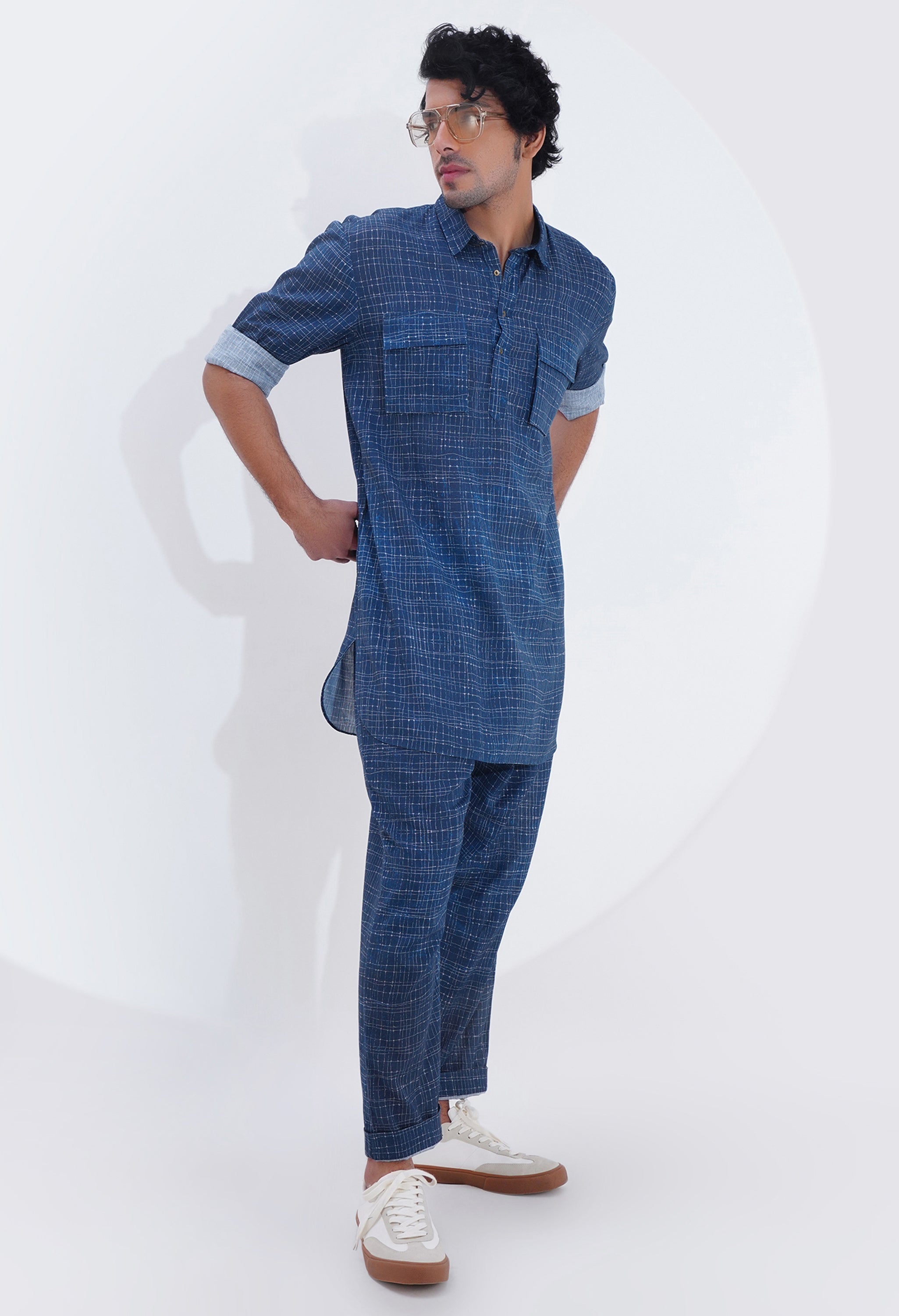 PRINTED KURTA SET WITH POCKET DETAILING