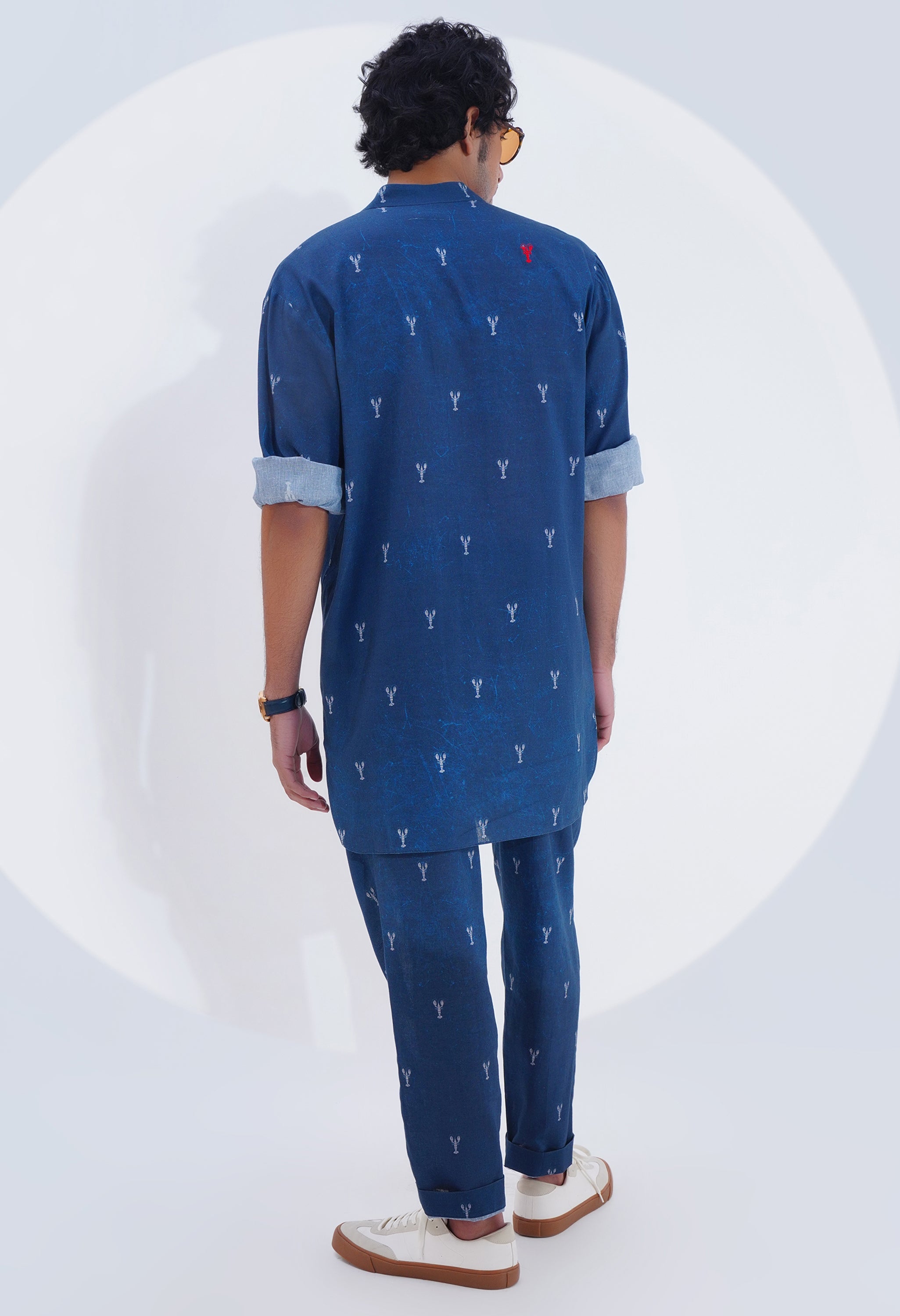 LOBSTER PRINTED KURTA WITH PANTS
