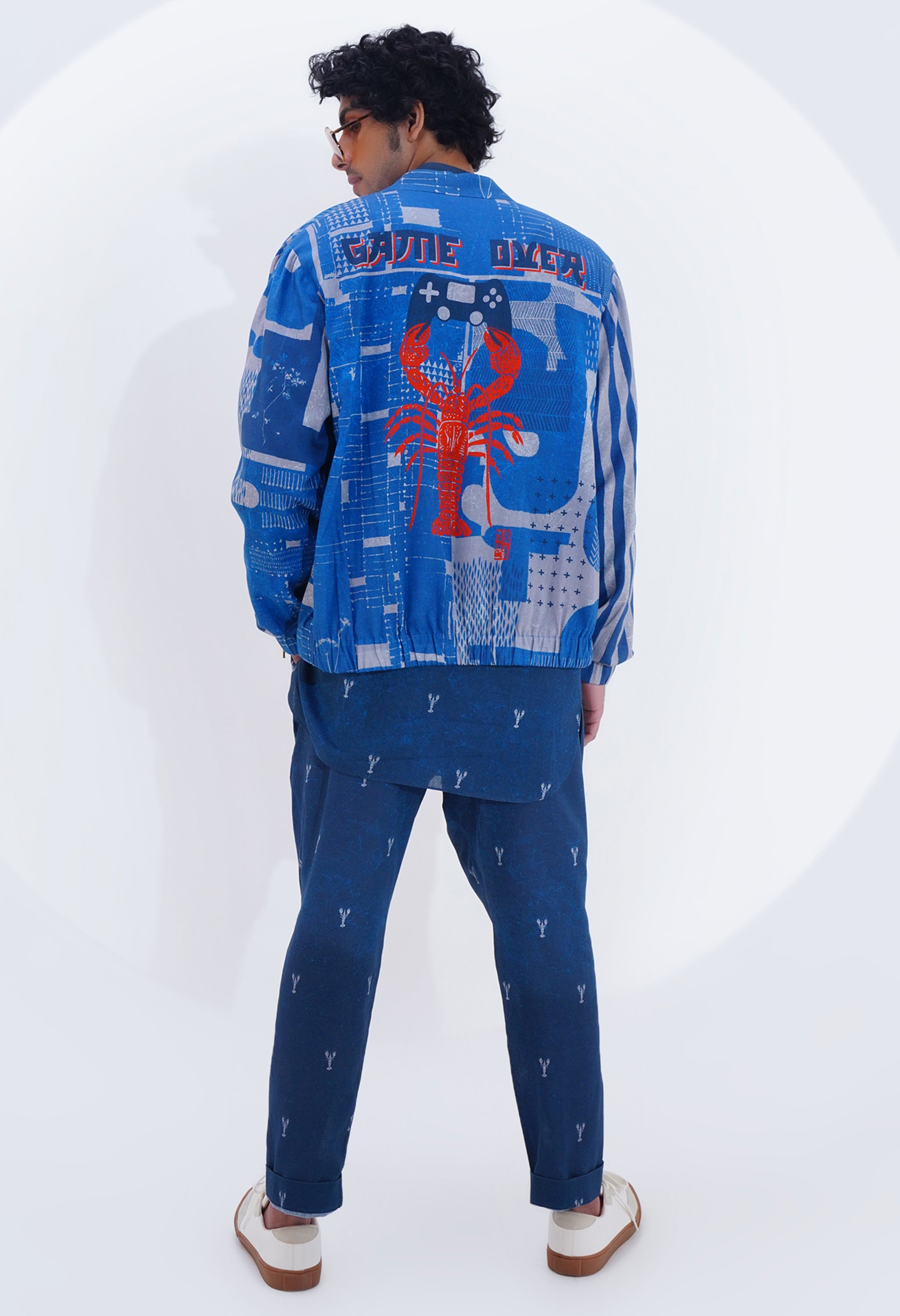 PRINTED BOMBER JACKET