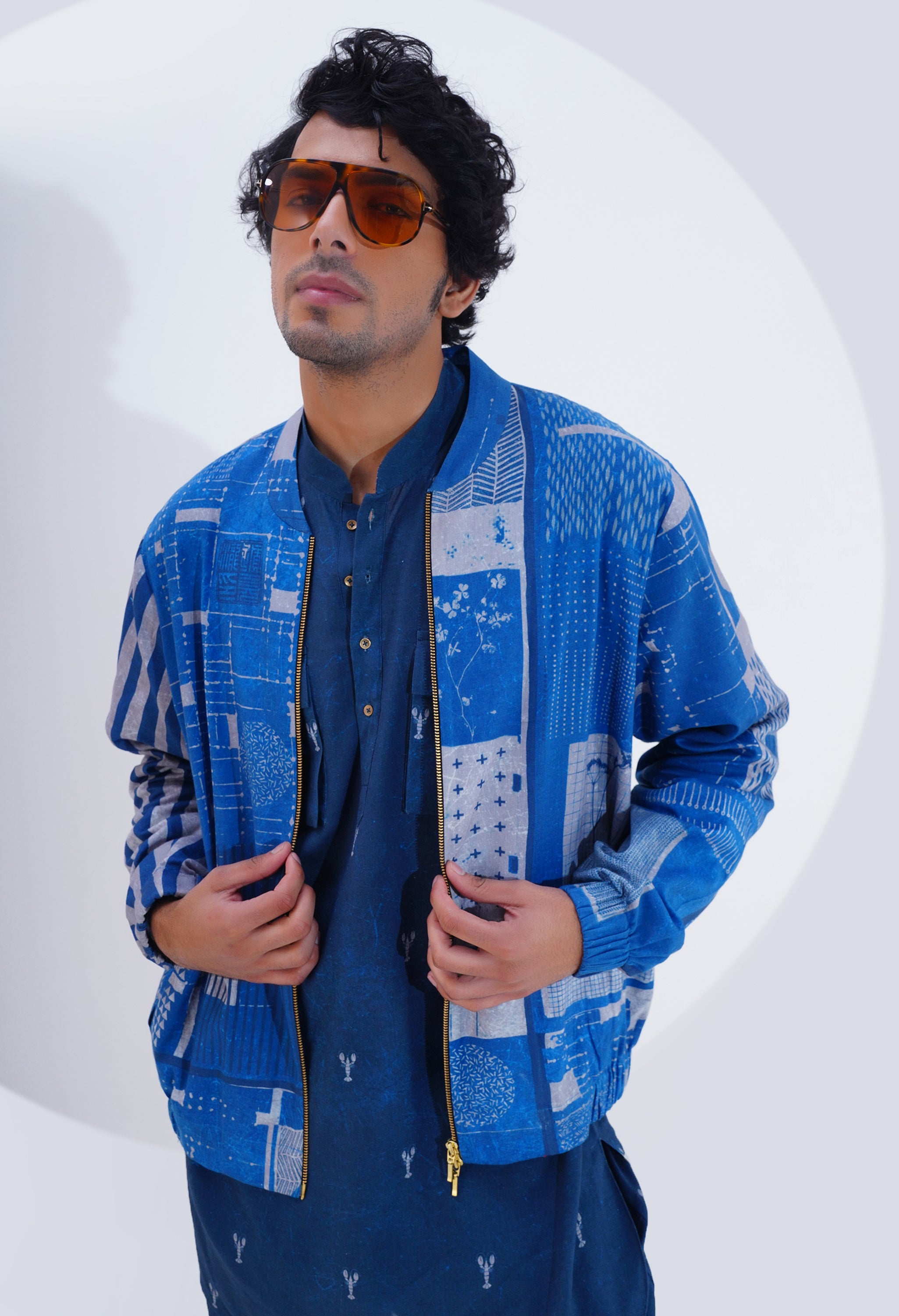 PRINTED BOMBER JACKET