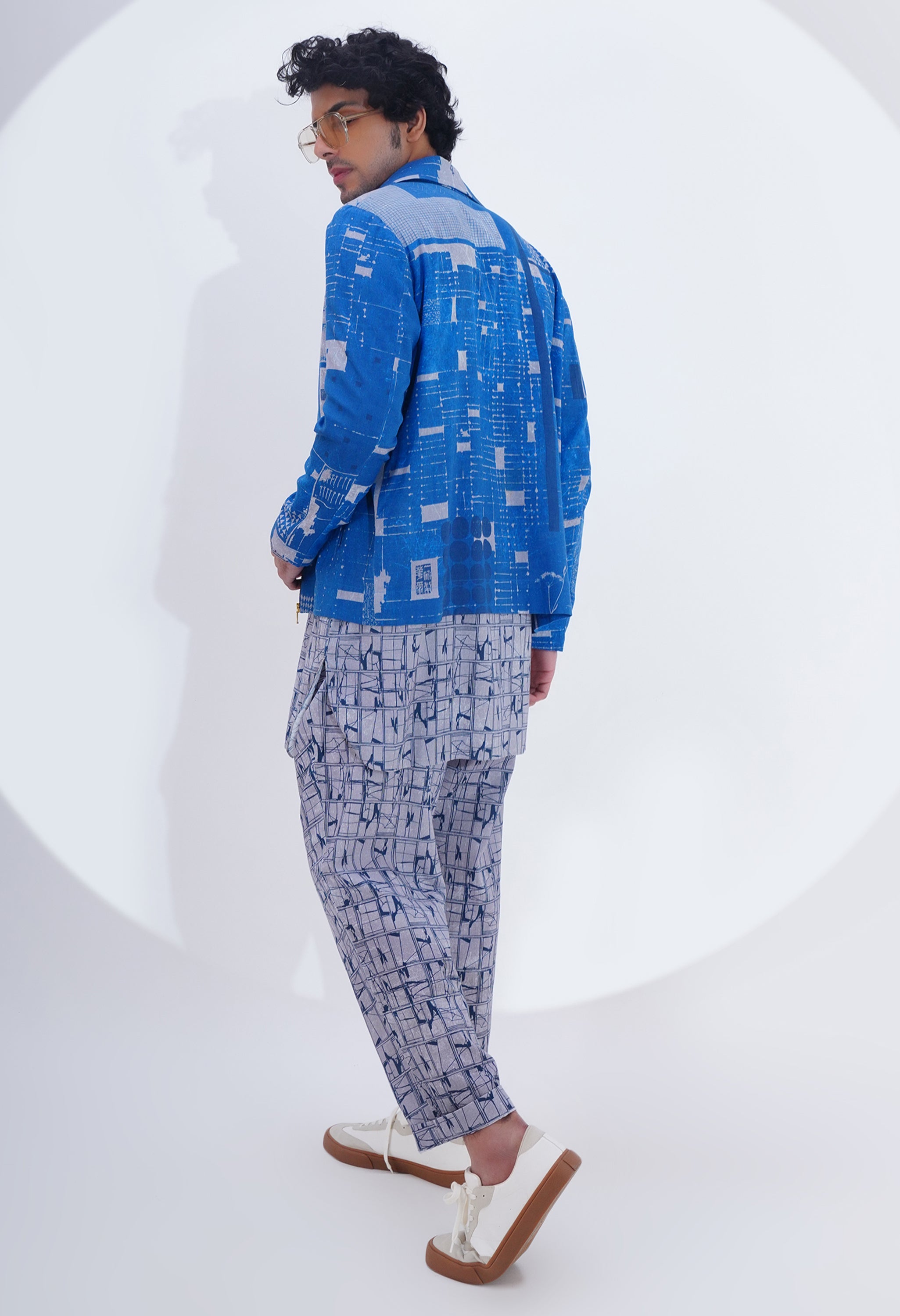 PRINTED BIKER JACKET
