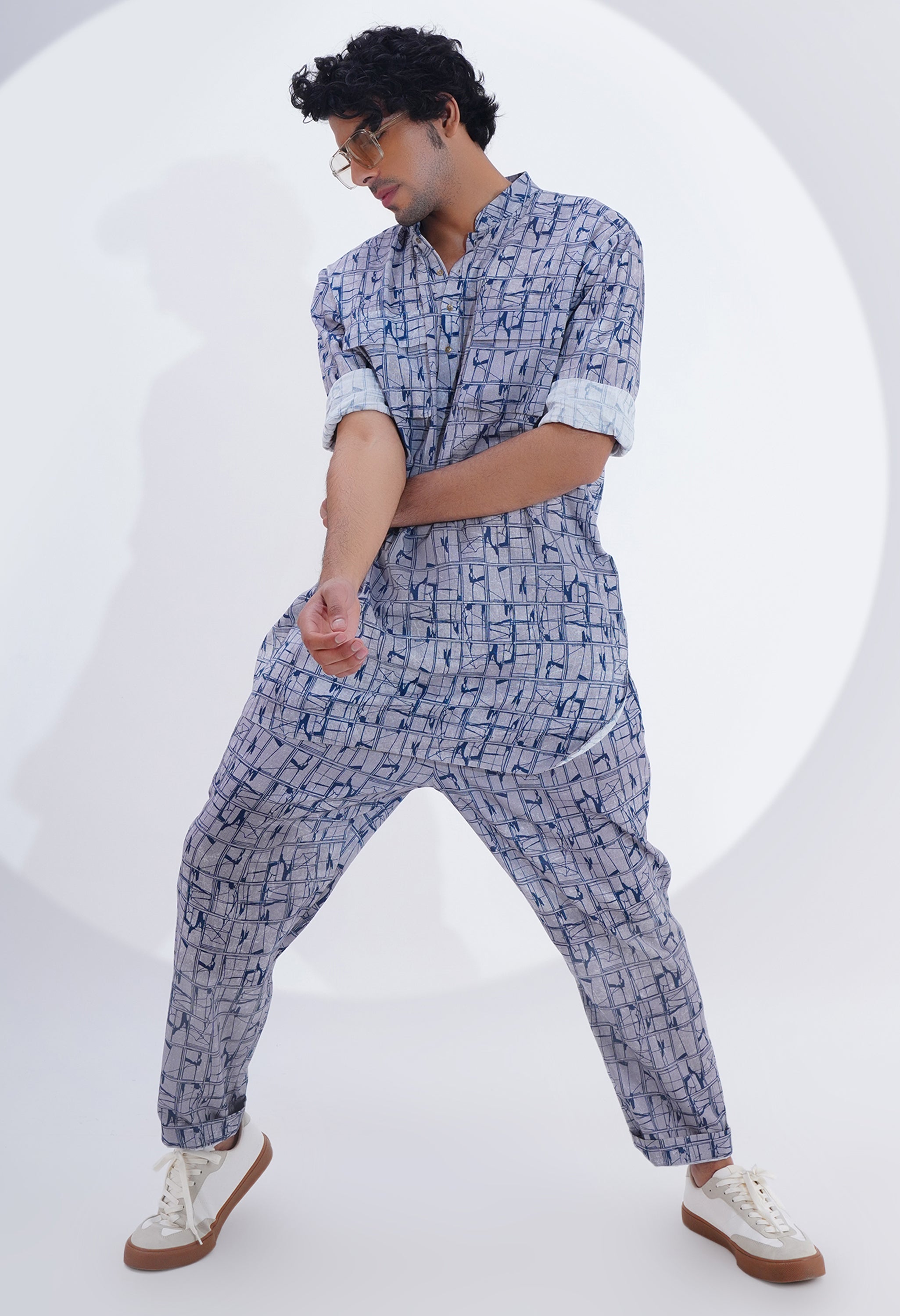 PRINTED KURTA SET WITH POCKET DETAILING