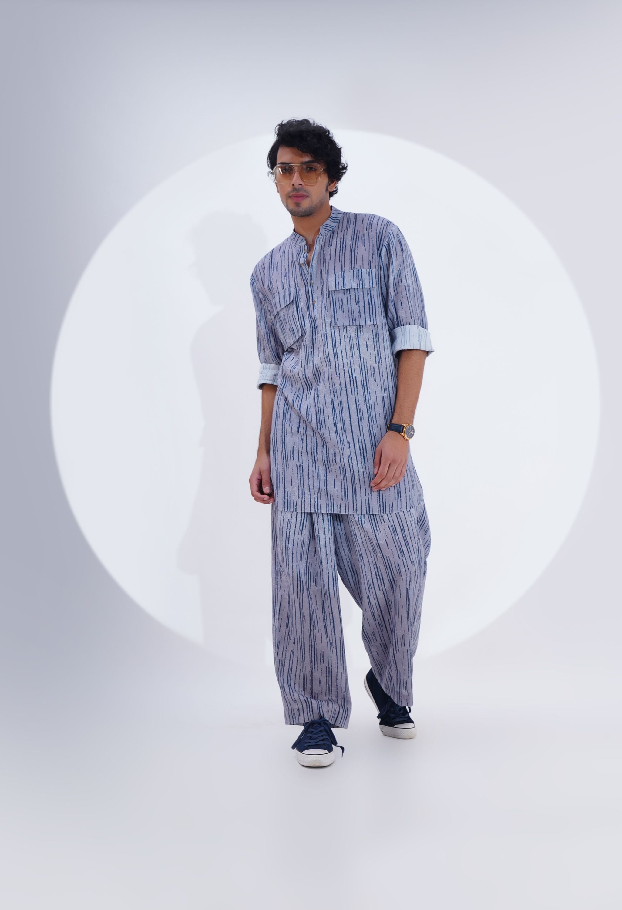 PRINTED KURTA SET WITH POCKET DETAILING
