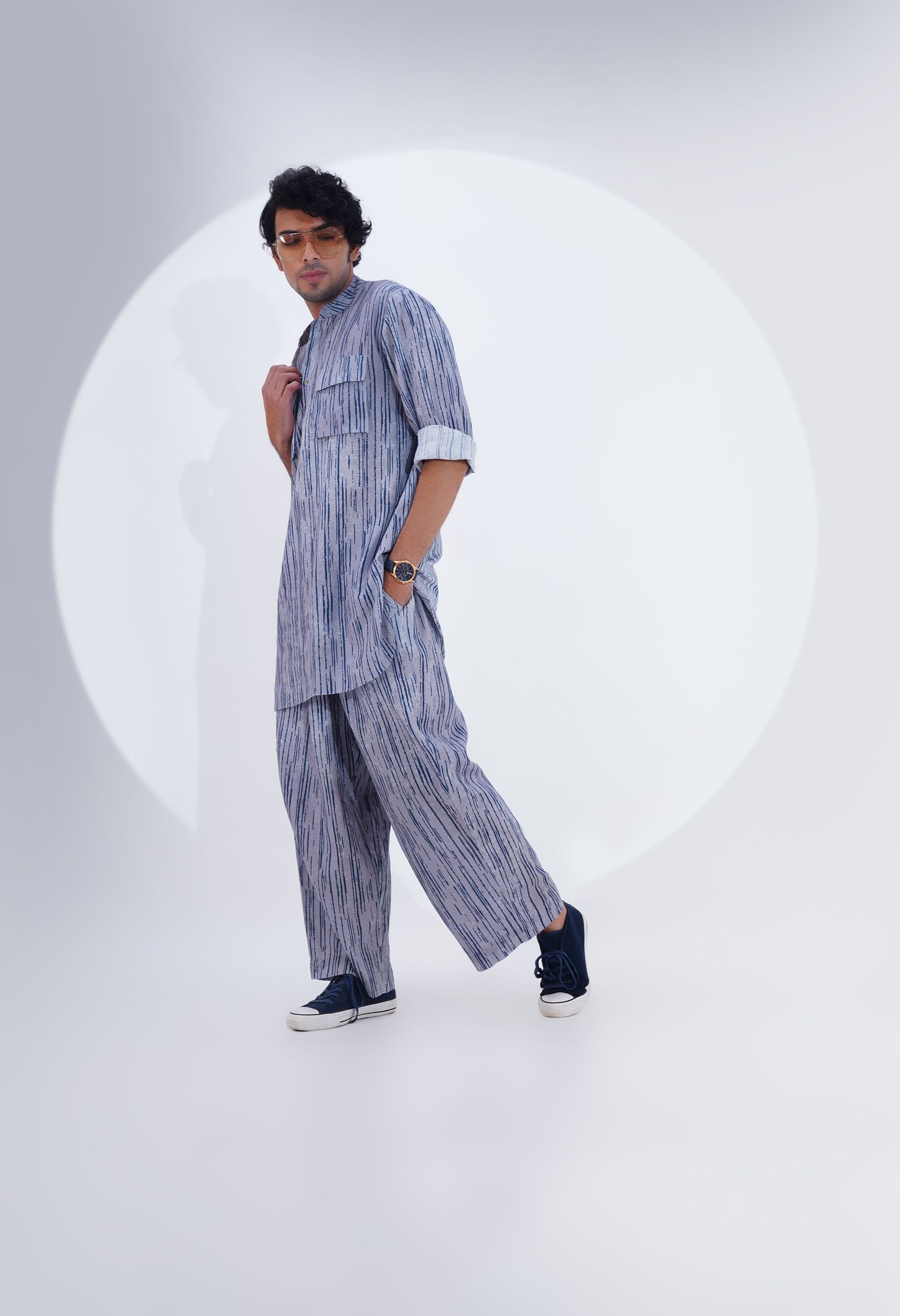 PRINTED KURTA SET WITH POCKET DETAILING