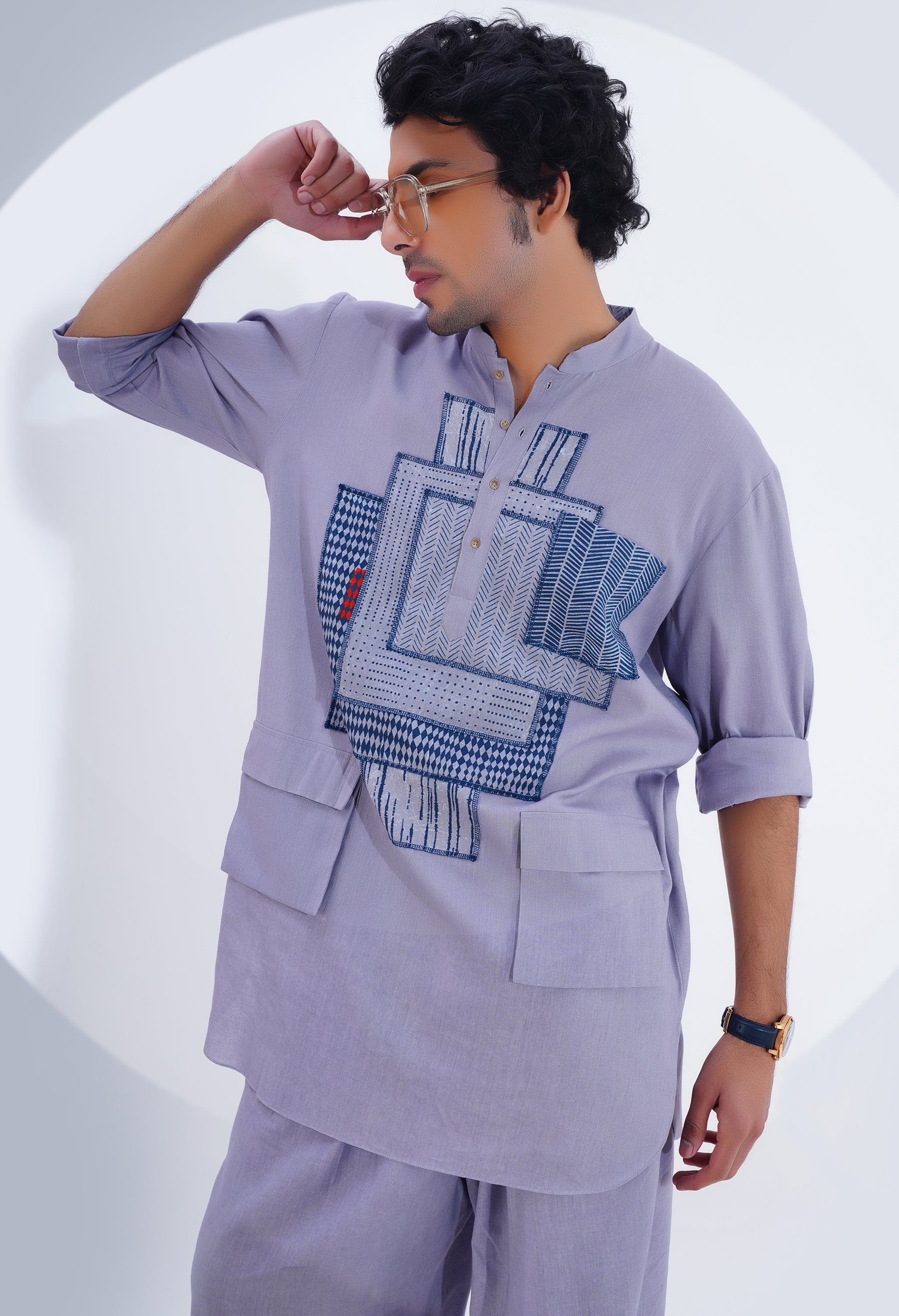 POJAGI PATCH WORK KURTA WITH PANTS
