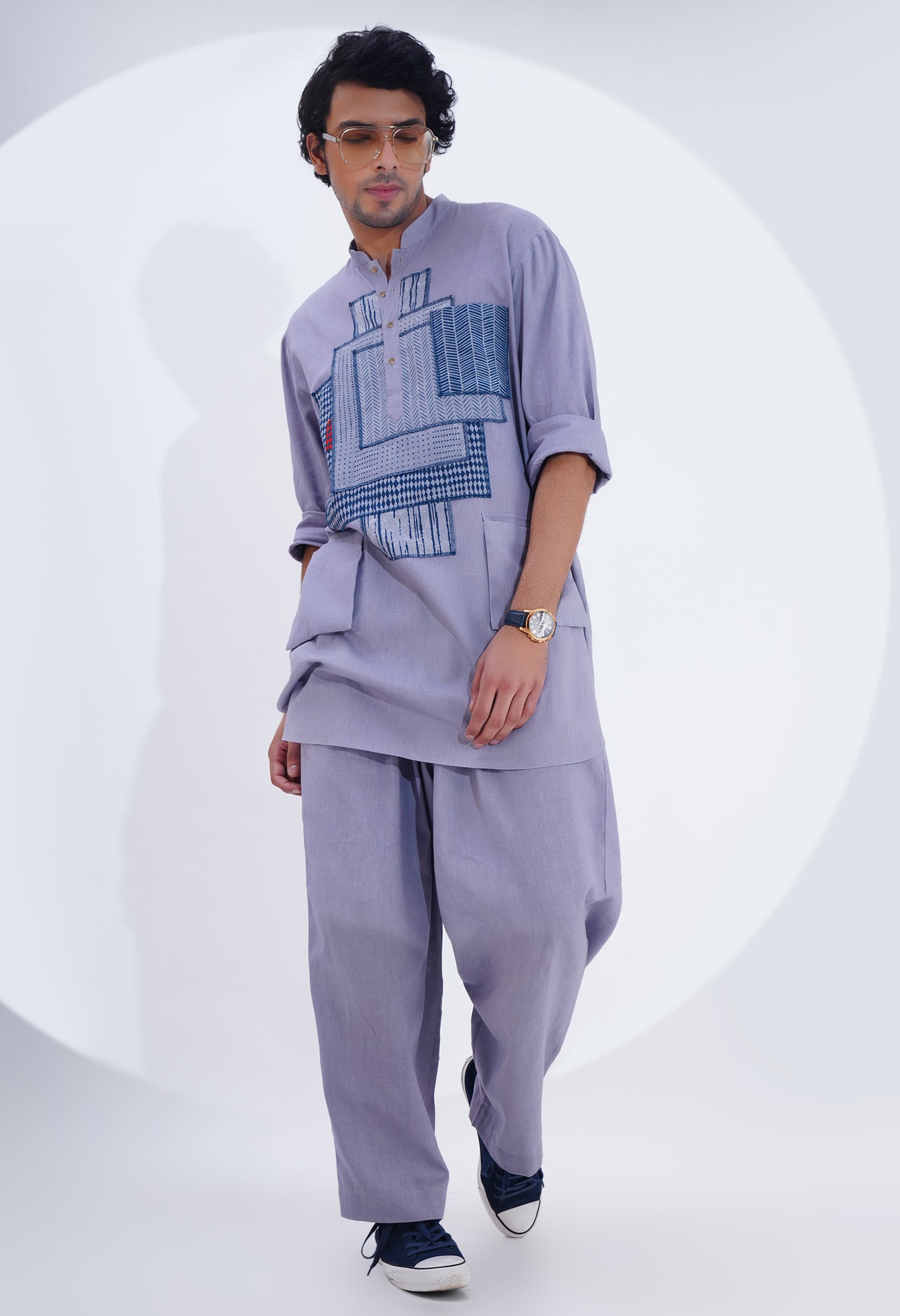 POJAGI PATCH WORK KURTA WITH PANTS