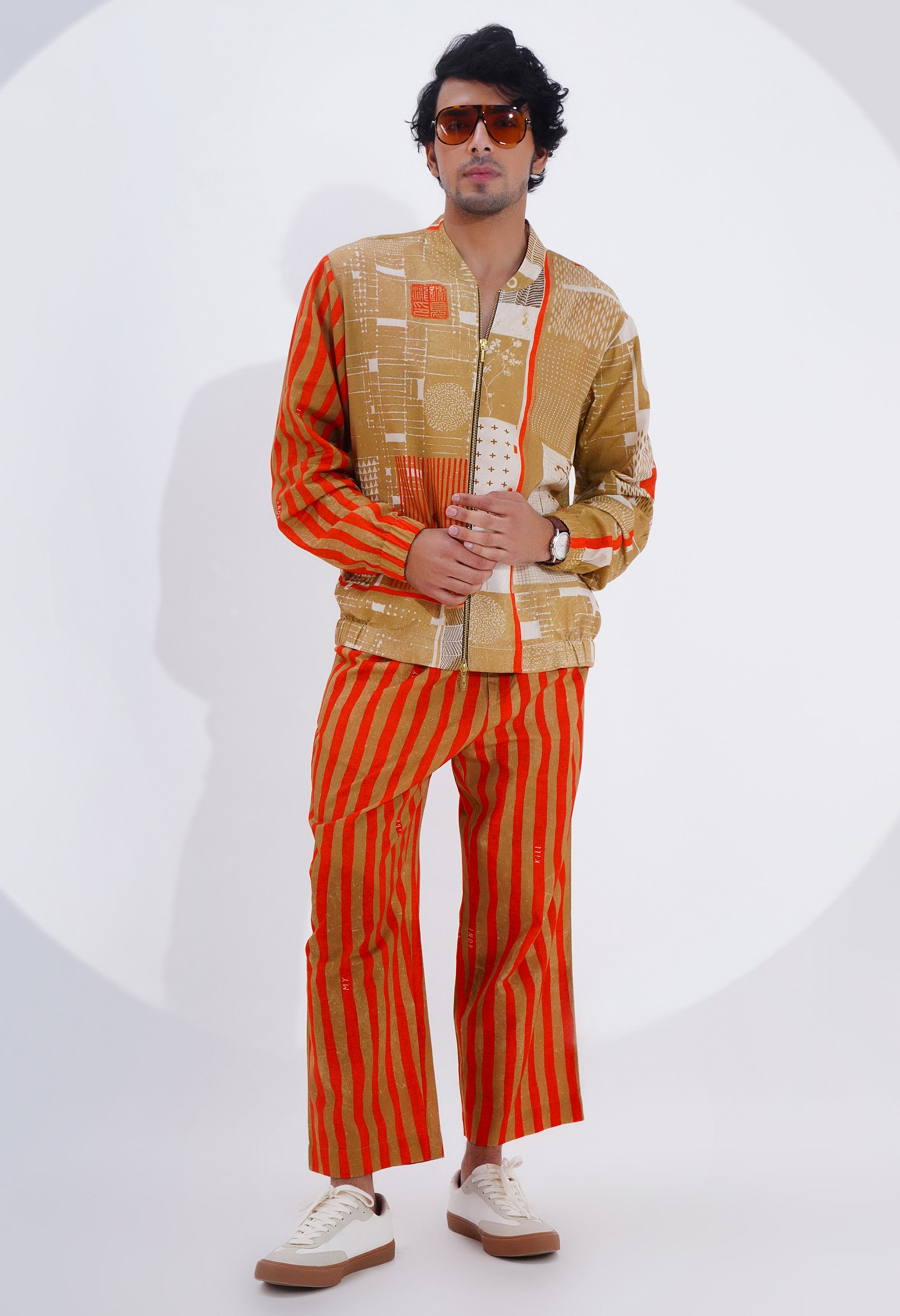 PRINTED BOMBER JACKET