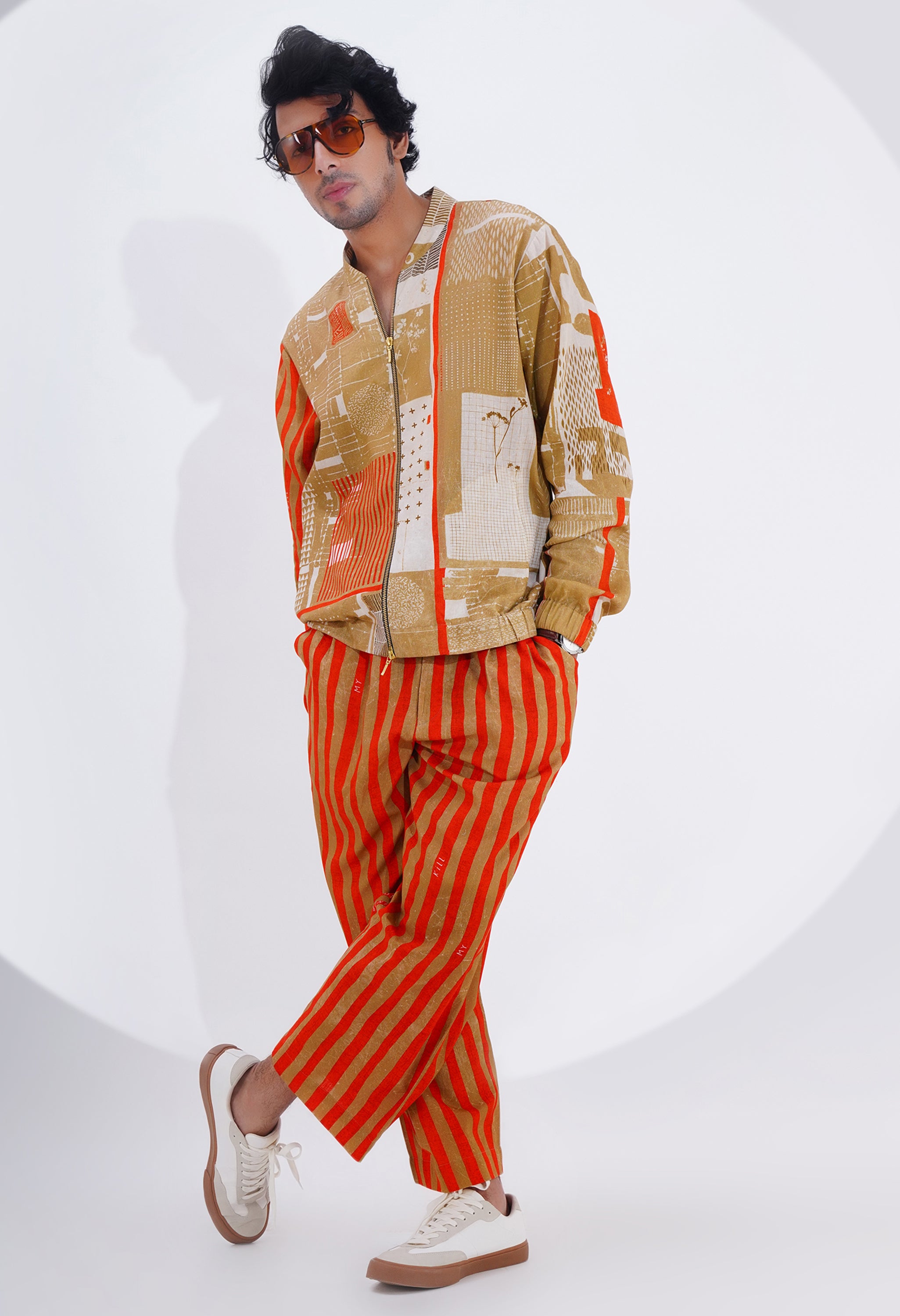 PRINTED BOMBER JACKET