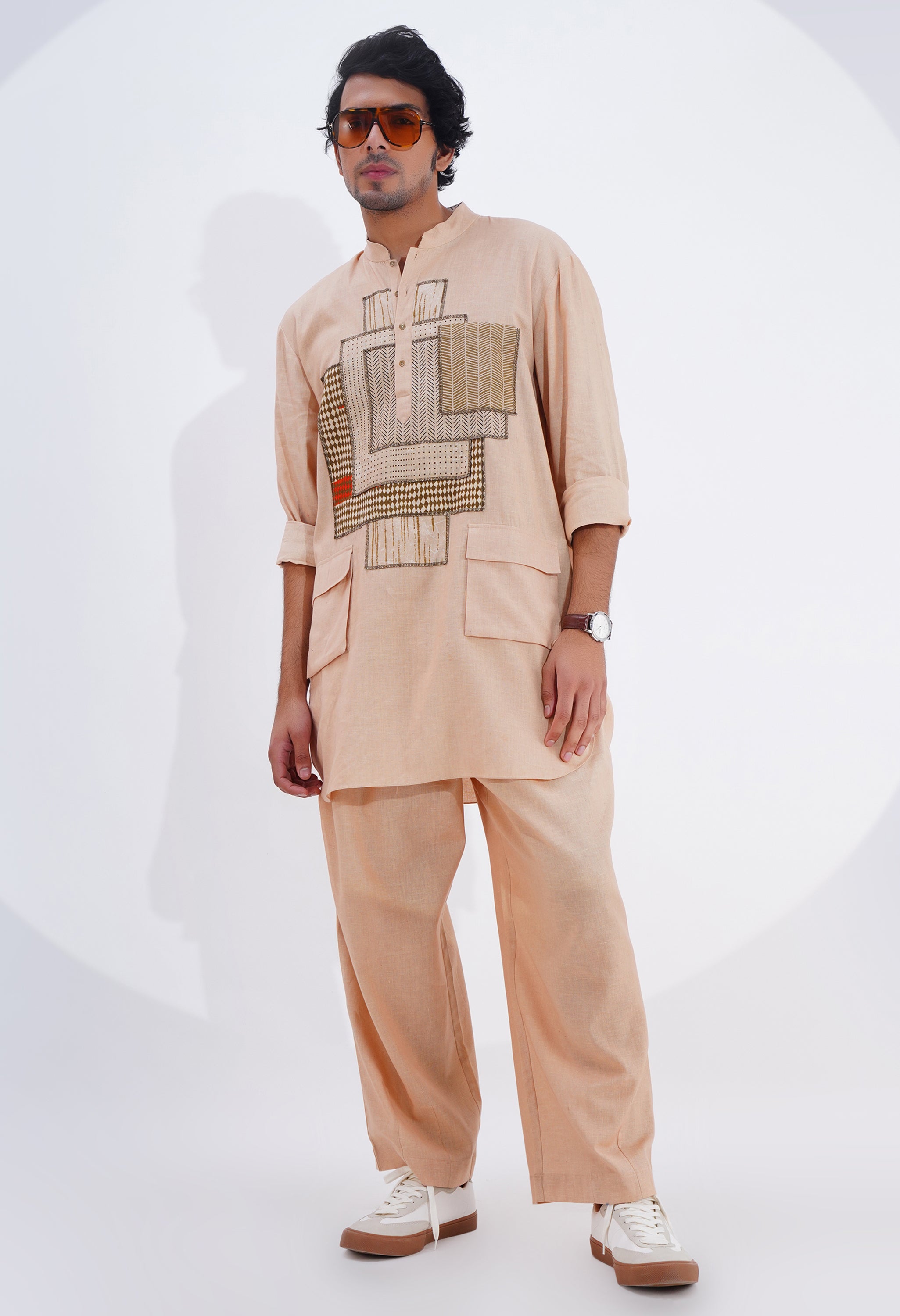 POJAGI PATCH WORK KURTA WITH PANTS