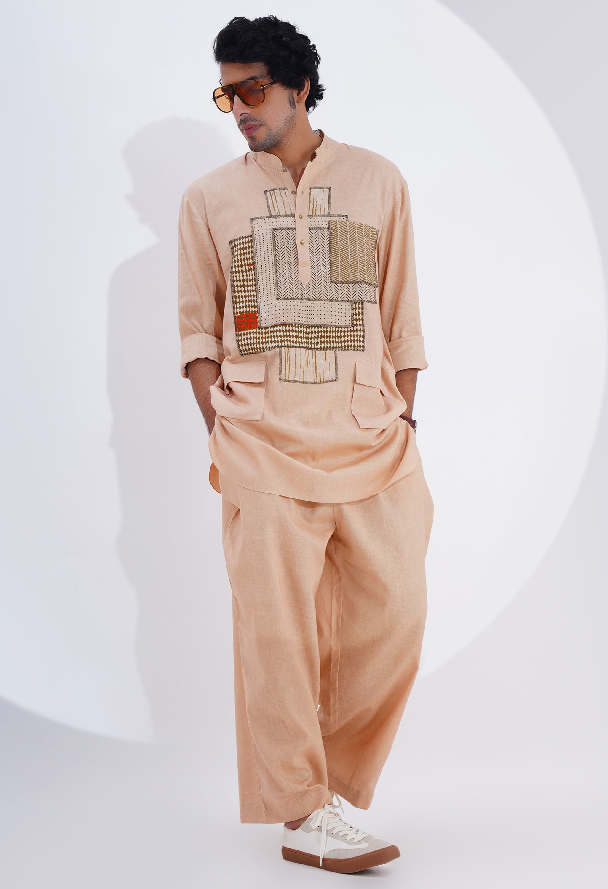 POJAGI PATCH WORK KURTA WITH PANTS