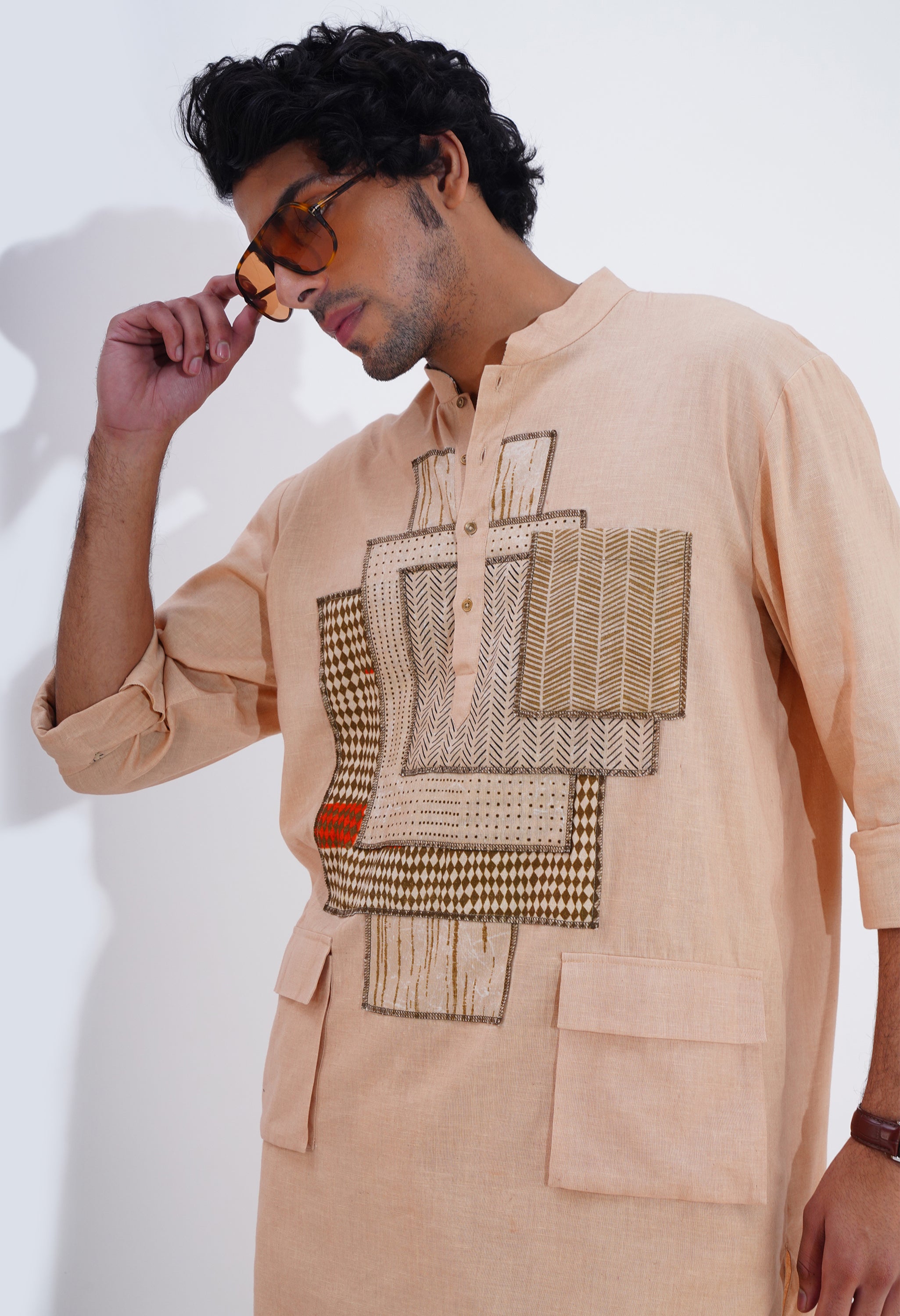 POJAGI PATCH WORK KURTA WITH PANTS