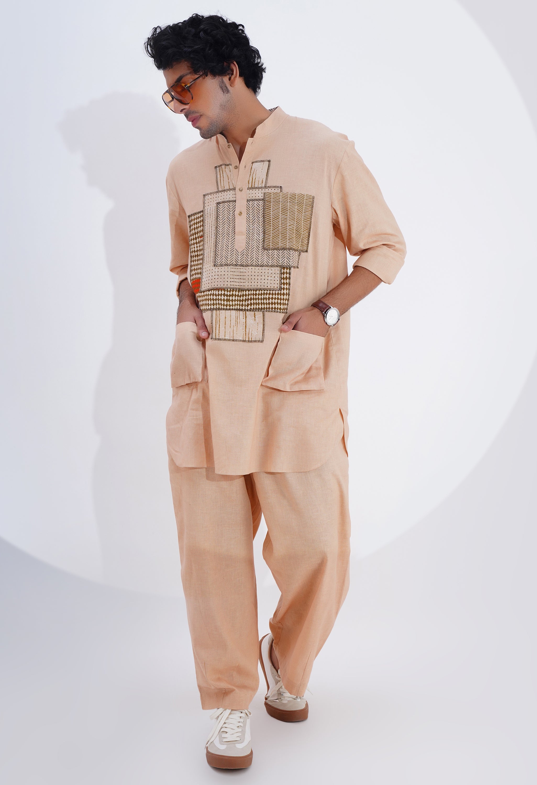POJAGI PATCH WORK KURTA WITH PANTS