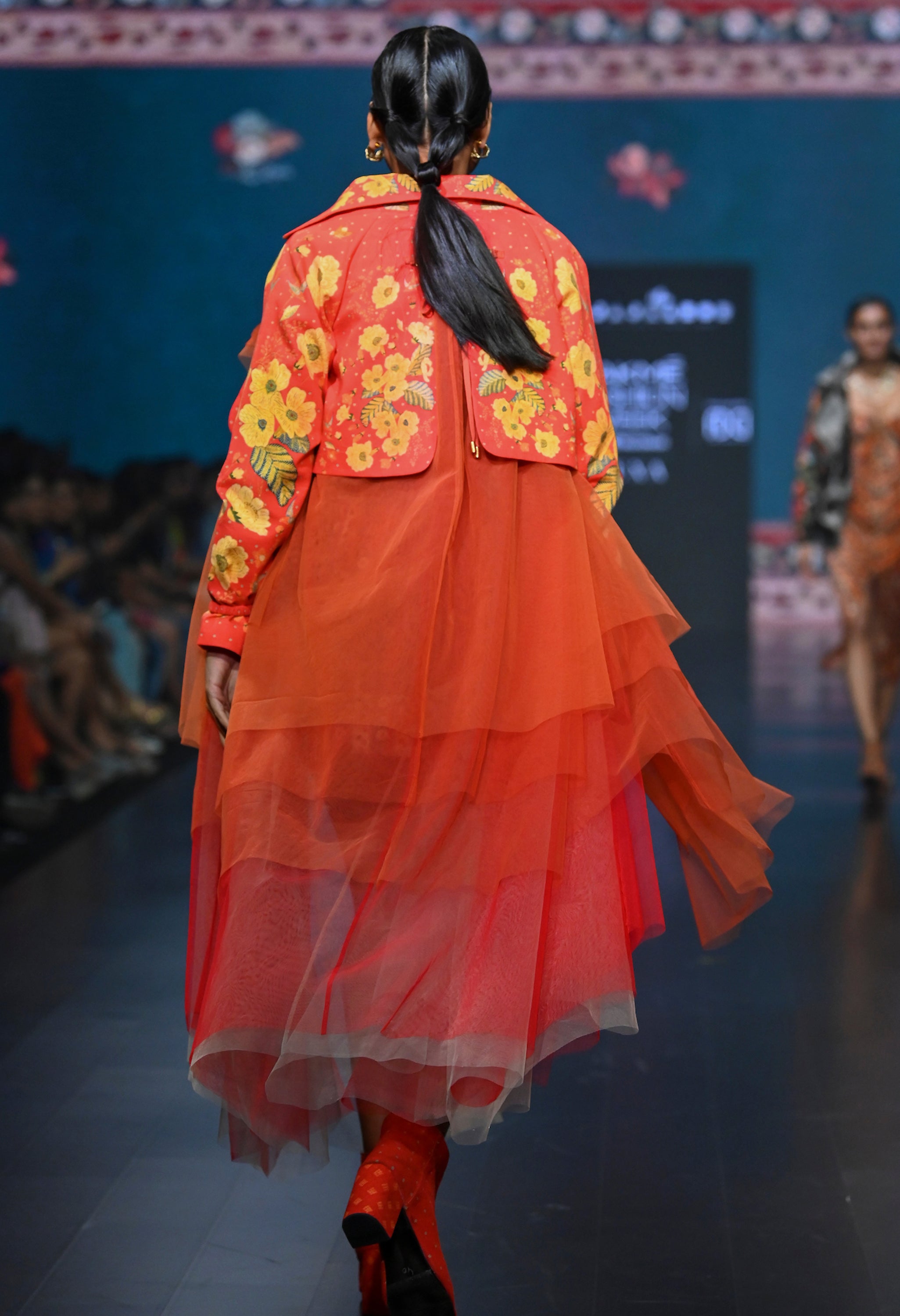 PRINTED TRENCH TULLE TRENCH