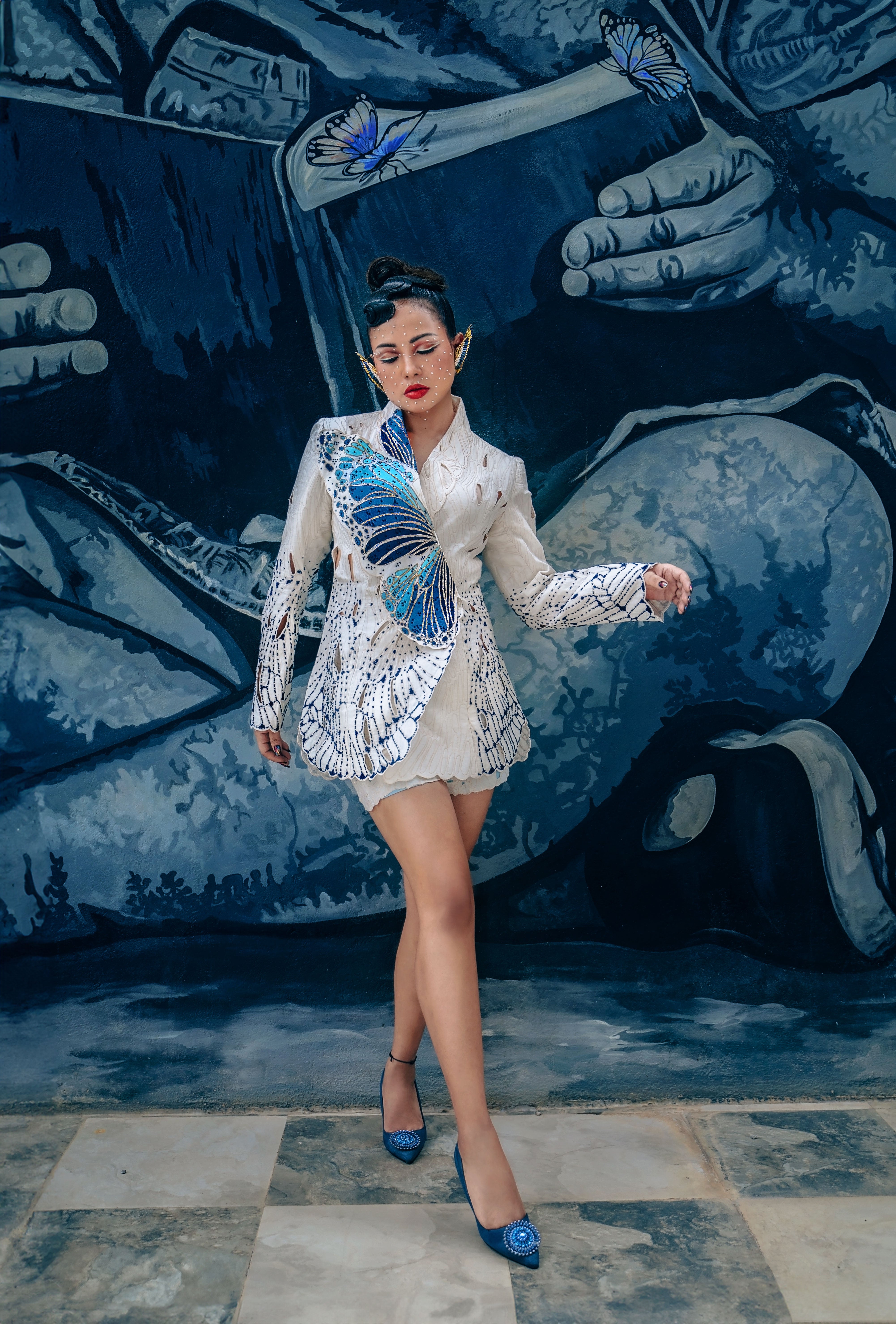 CUTWORK BUTTERFLY JACKET