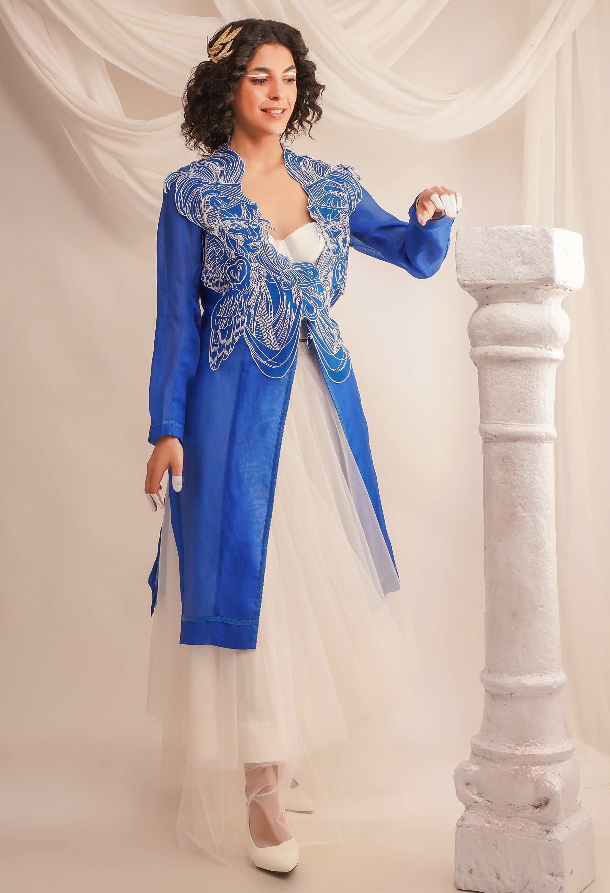 EMB ATHENA ORGANZA LONG JACKET