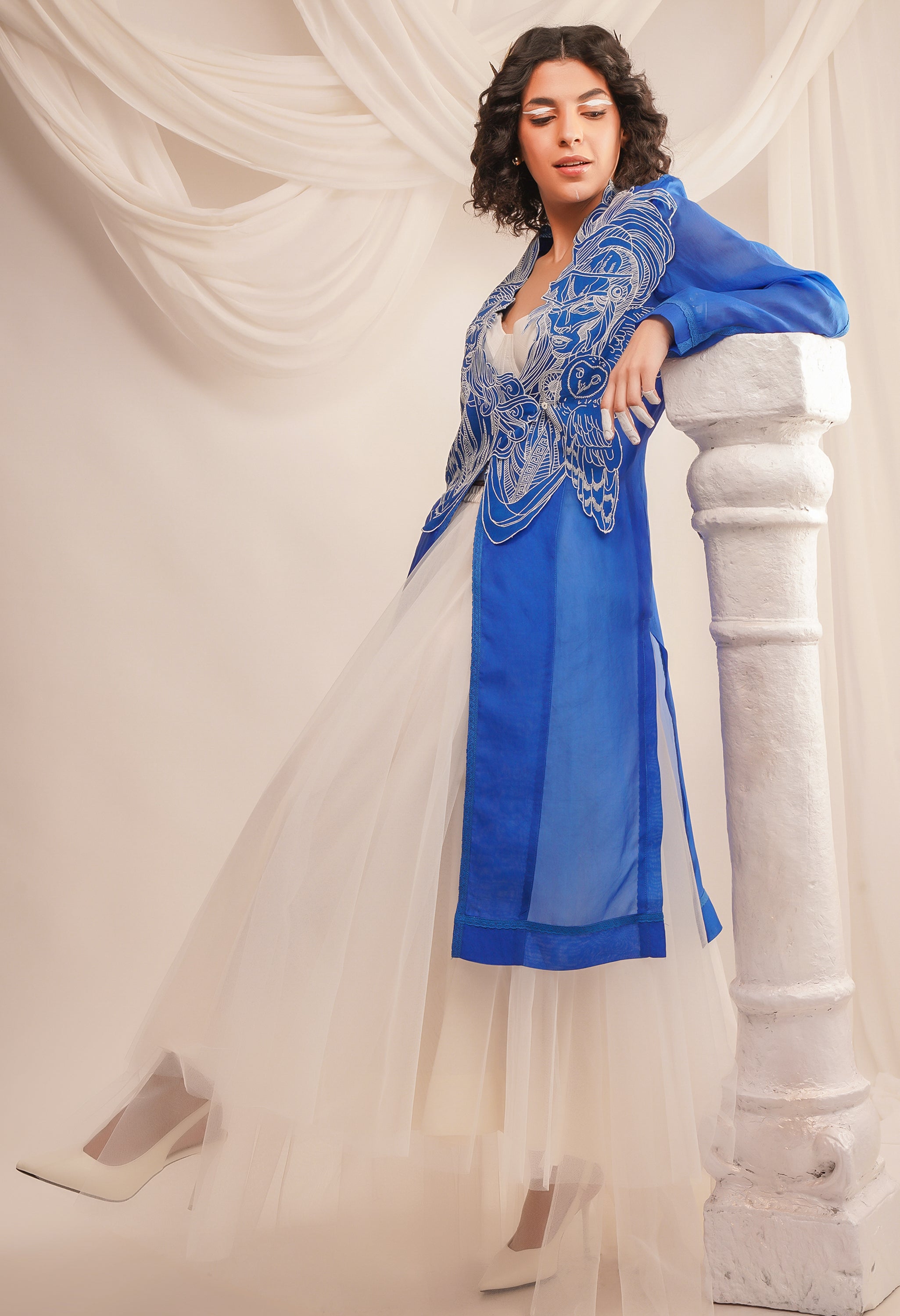 EMB ATHENA ORGANZA LONG JACKET