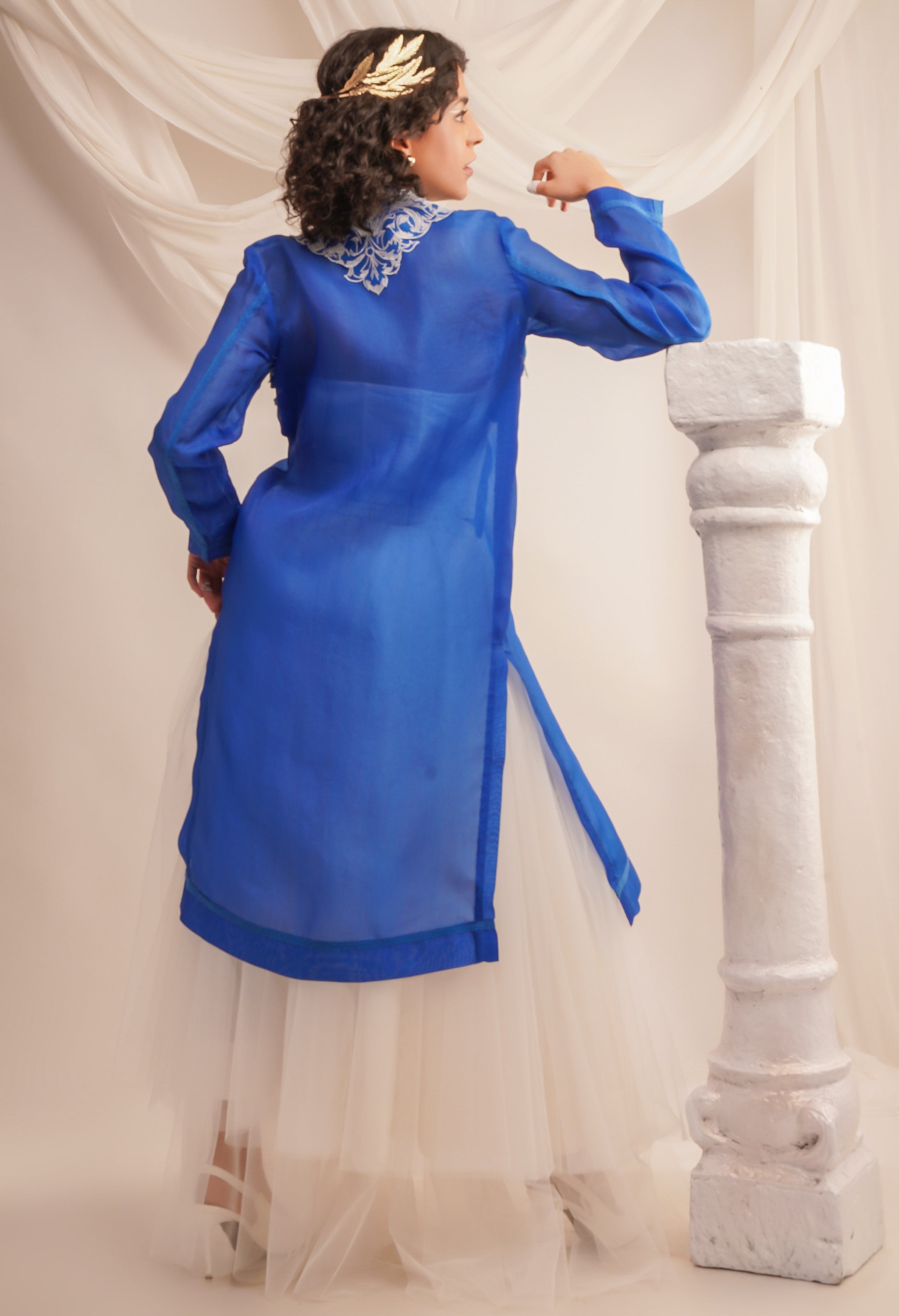 EMB ATHENA ORGANZA LONG JACKET