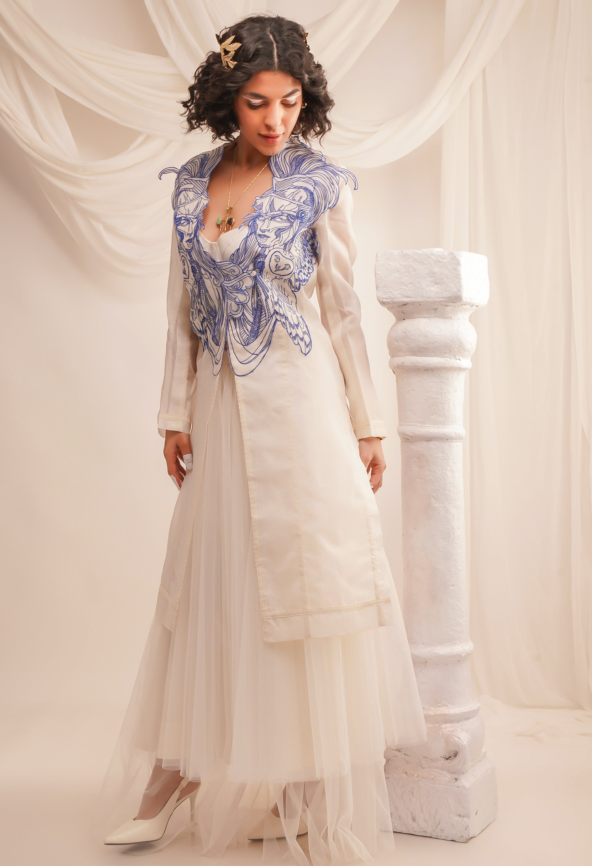EMB ATHENA ORGANZA LONG JACKET