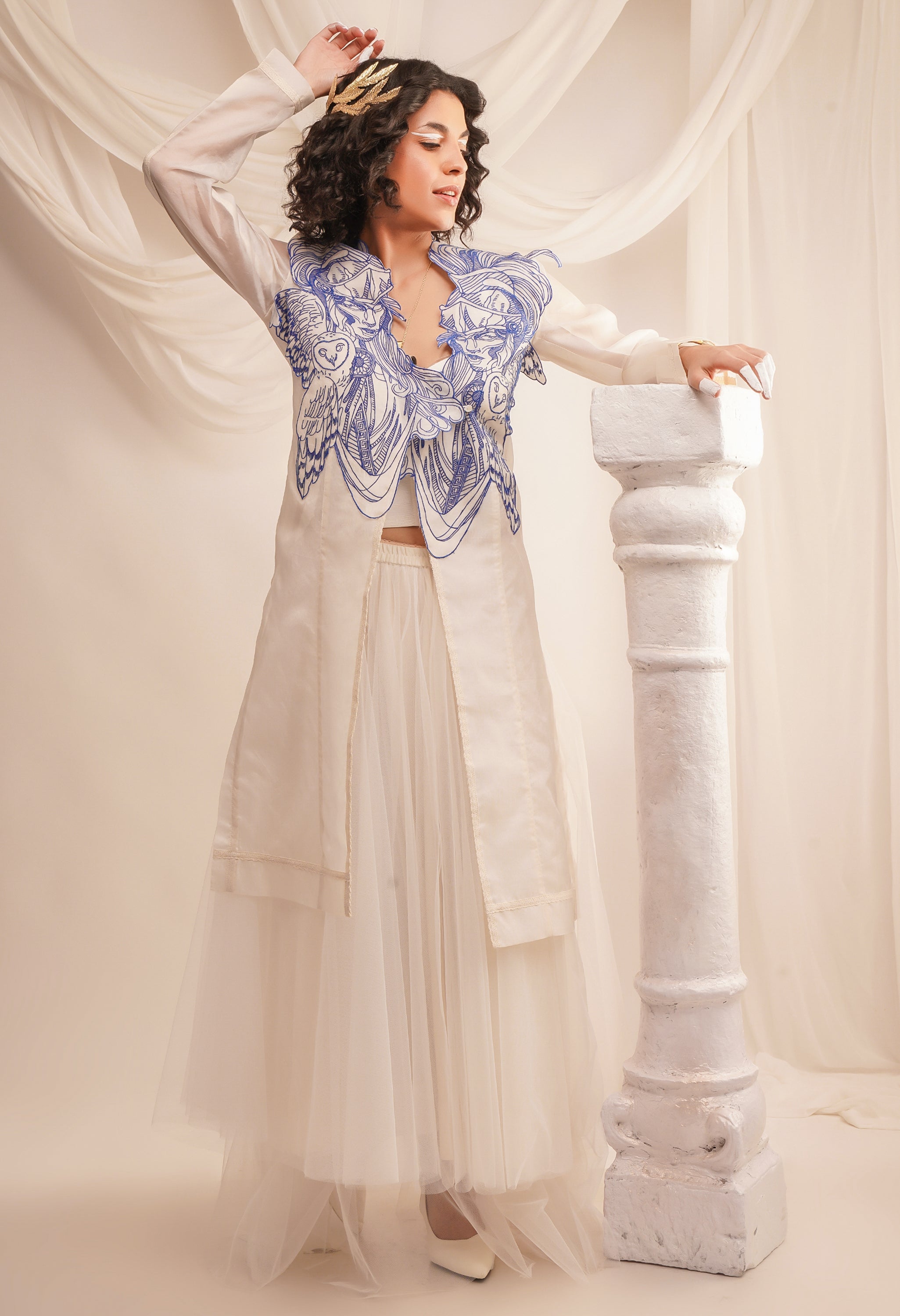 EMB ATHENA ORGANZA LONG JACKET