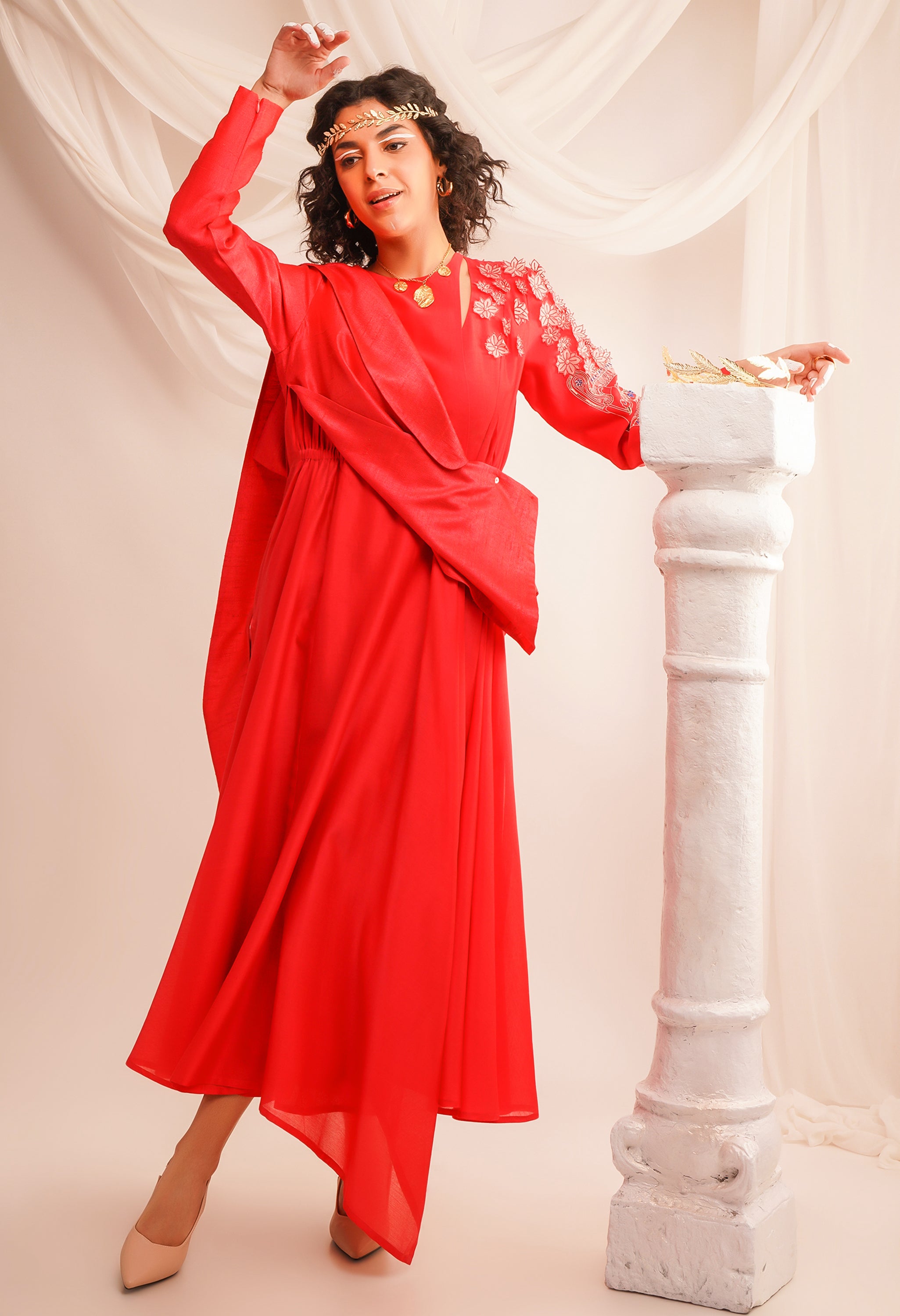 DECONSTRUCTED ANGRAKHA WITH PANTS