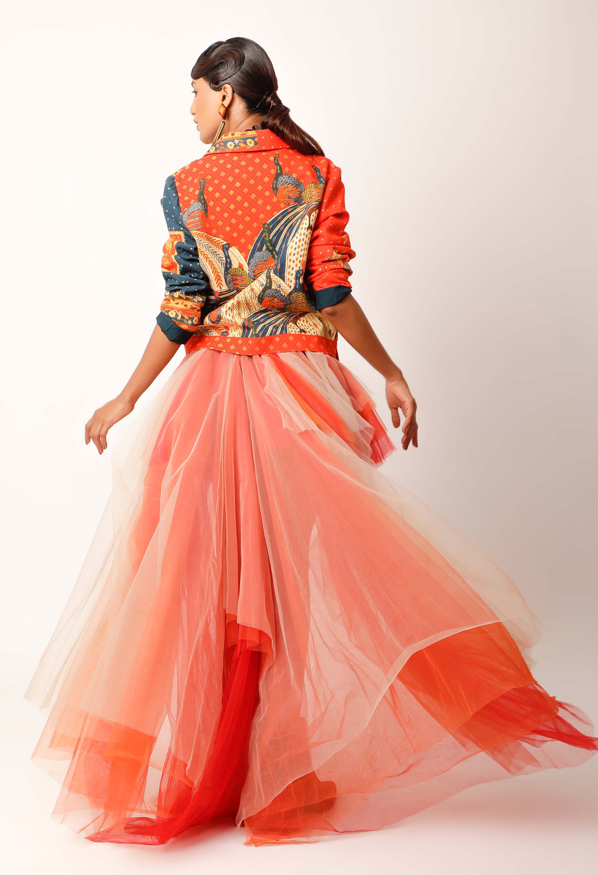 ASSYMTRICAL TULLE SKIRT