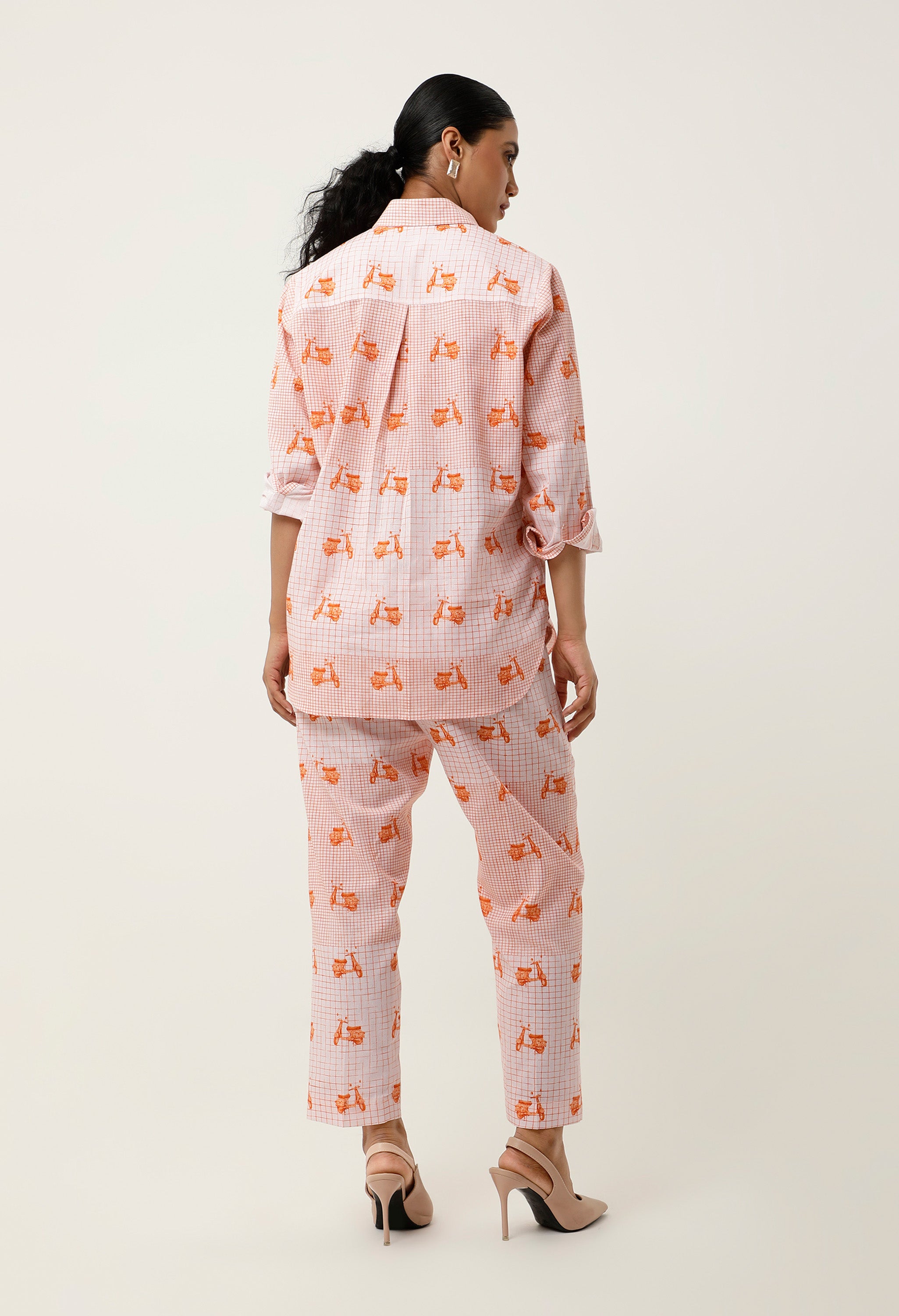 SCOOTER PRINTED LINEN CO ORD